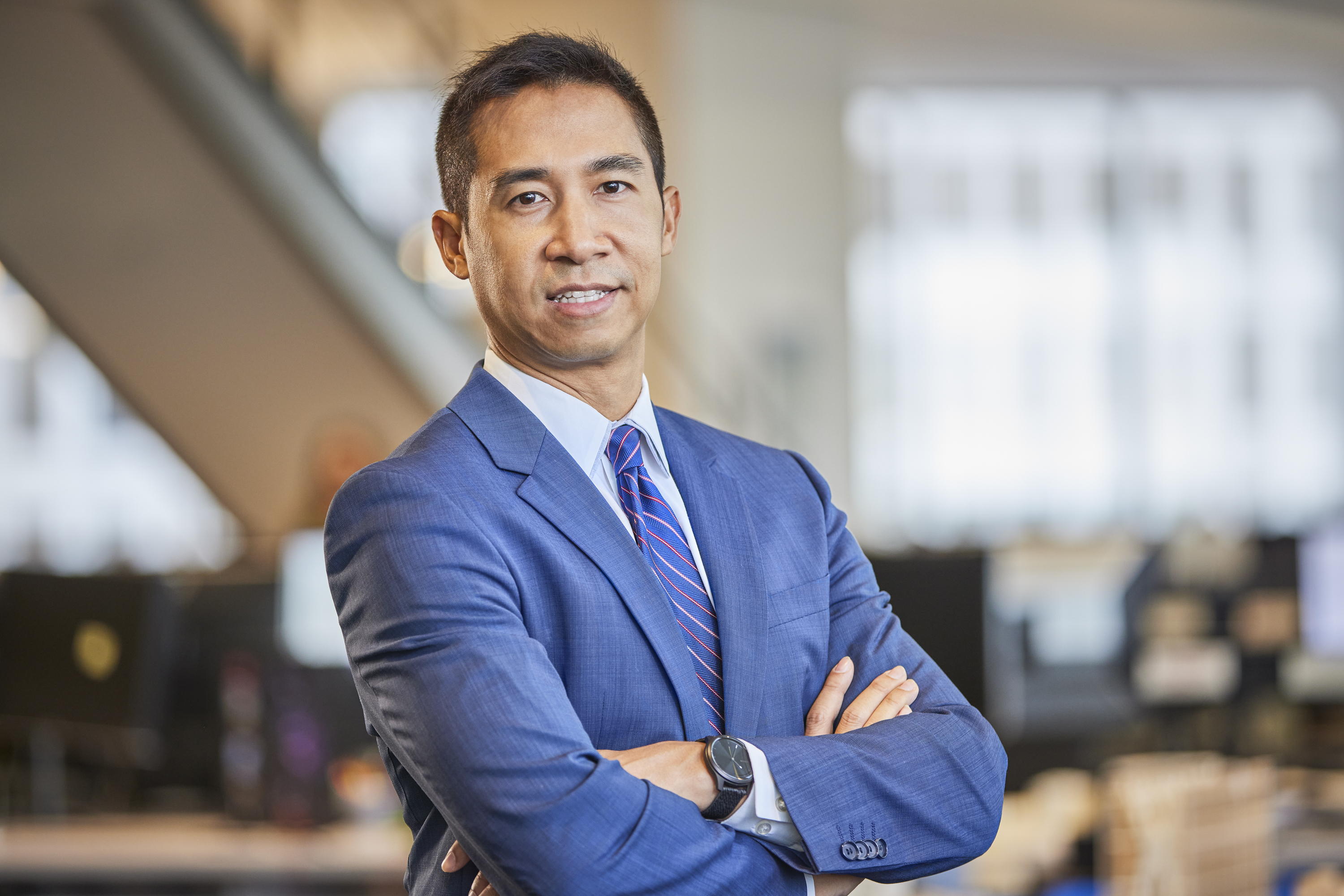 Corporate portrait on location