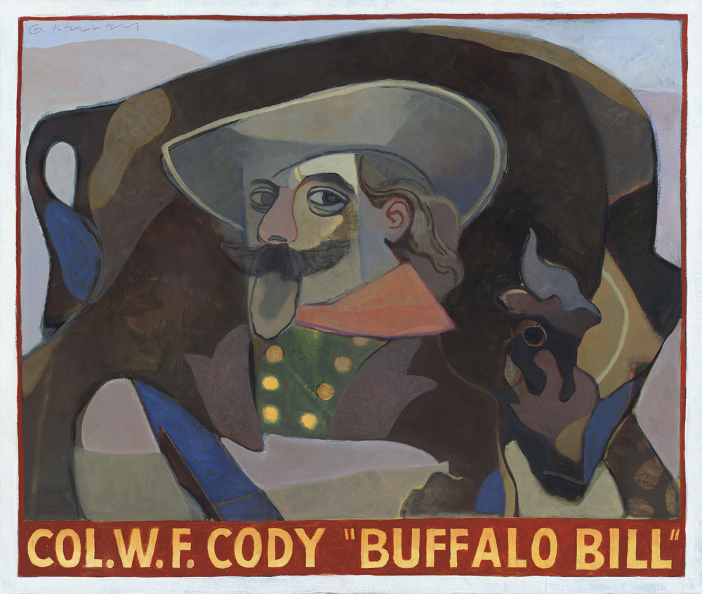 gary kelley, portrait, buffalo bill, 