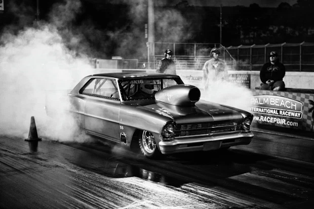 Classic Drag Racing roadster at Palm Beach International Raceway