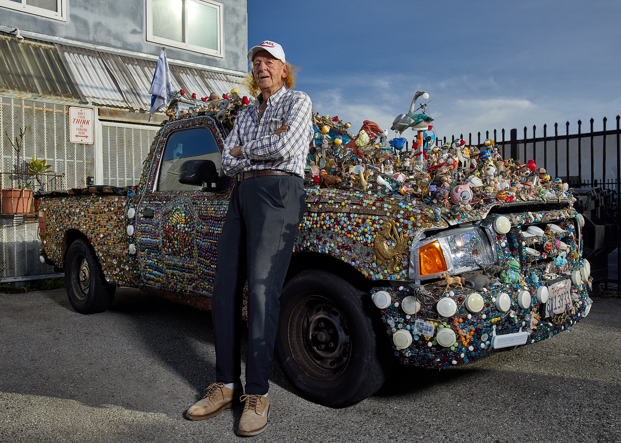 Man who created custom ornate pickup truck