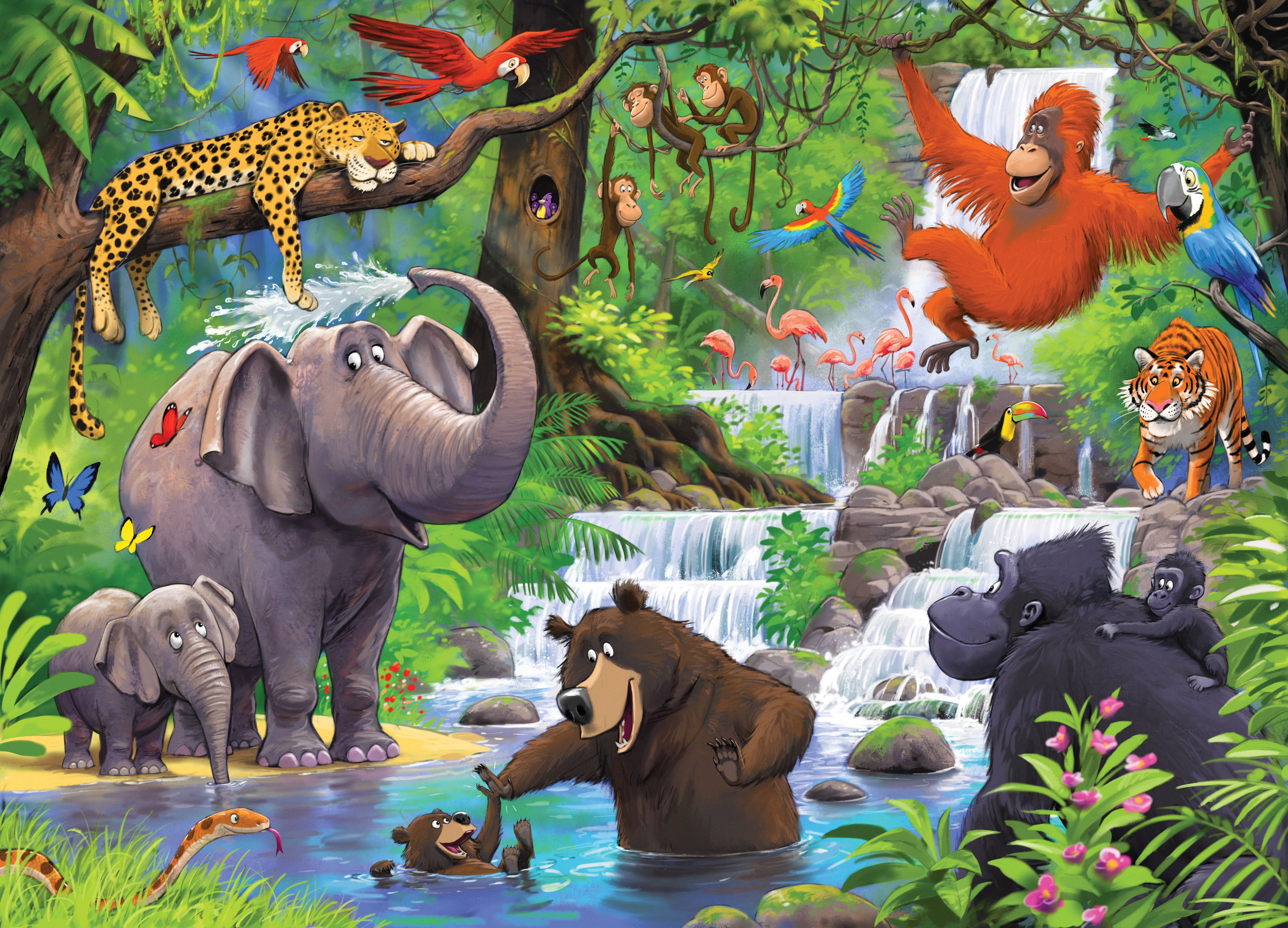 Jigsaw puzzle illustration