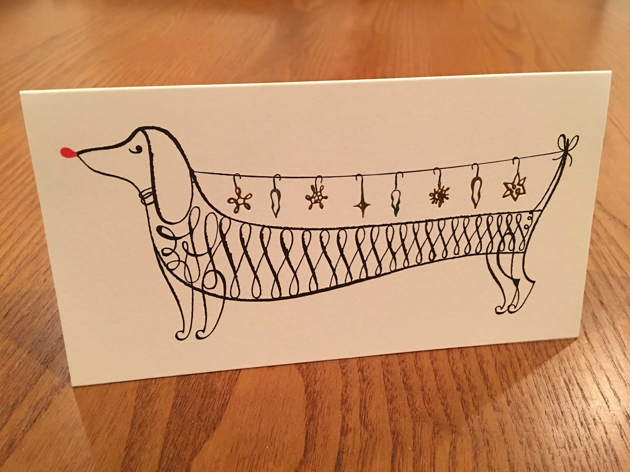 Elvis Swift
Kate Spade New York
Holiday Card Set #holidaycard #dachshunds #ink 
http://joaniebrep.com/elvis-swift-53/