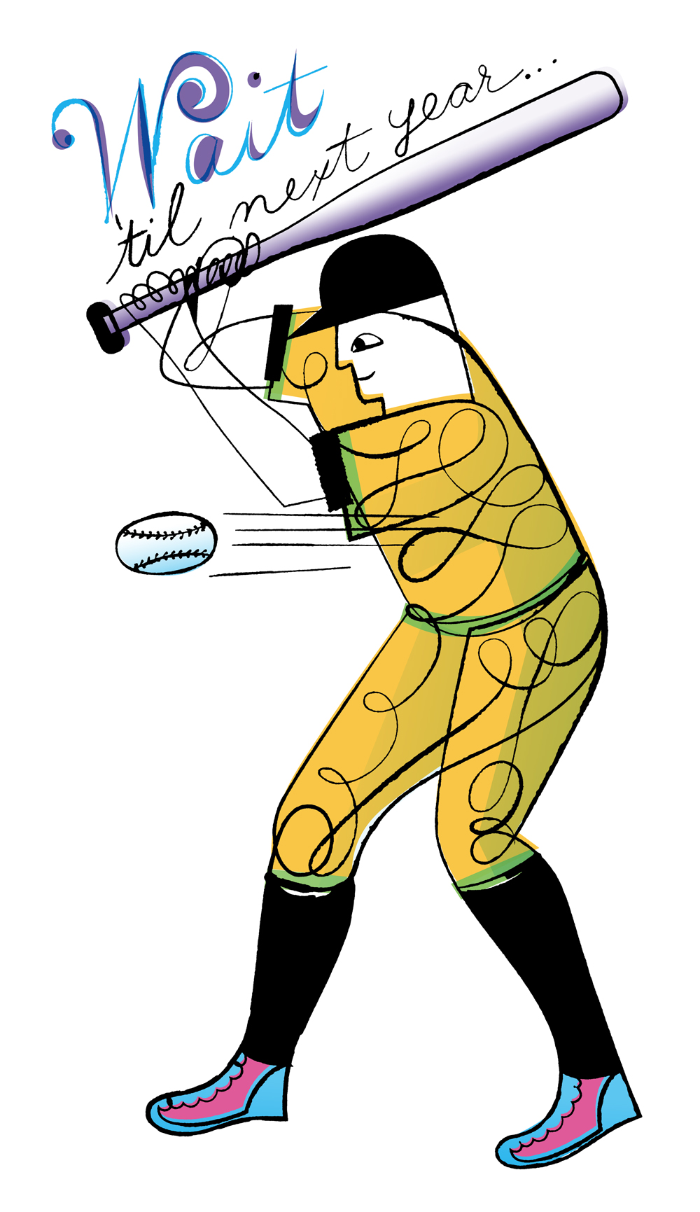 Elvis Swift
Bobbye Cochran Design
Montgomery Place - A Retirement Community
https://joaniebrep.com/elvis-swift-59/
#illustration #ink #baseball #sports #ballsandstrikes #lettering