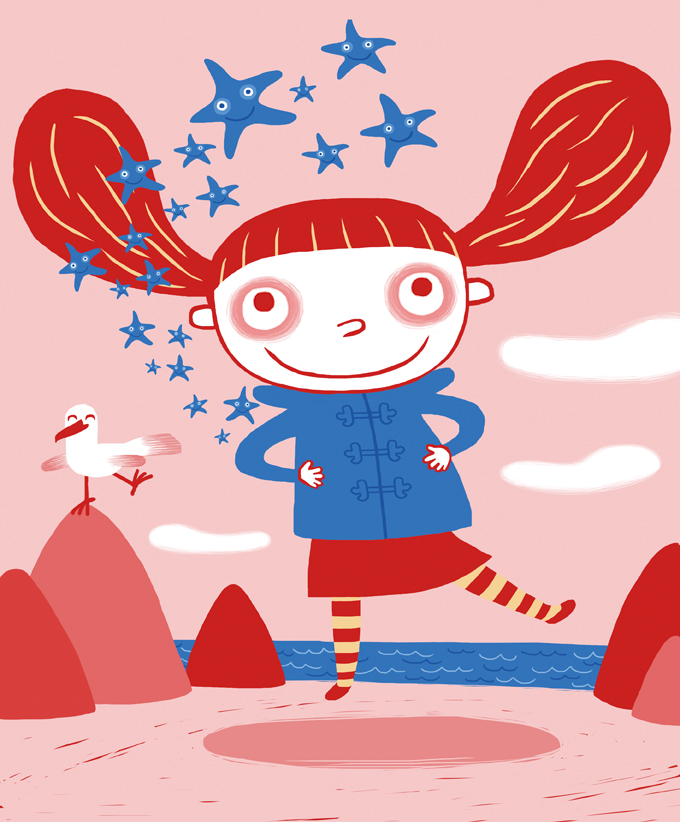 Children's illustration. Style Piccoli Magazine.