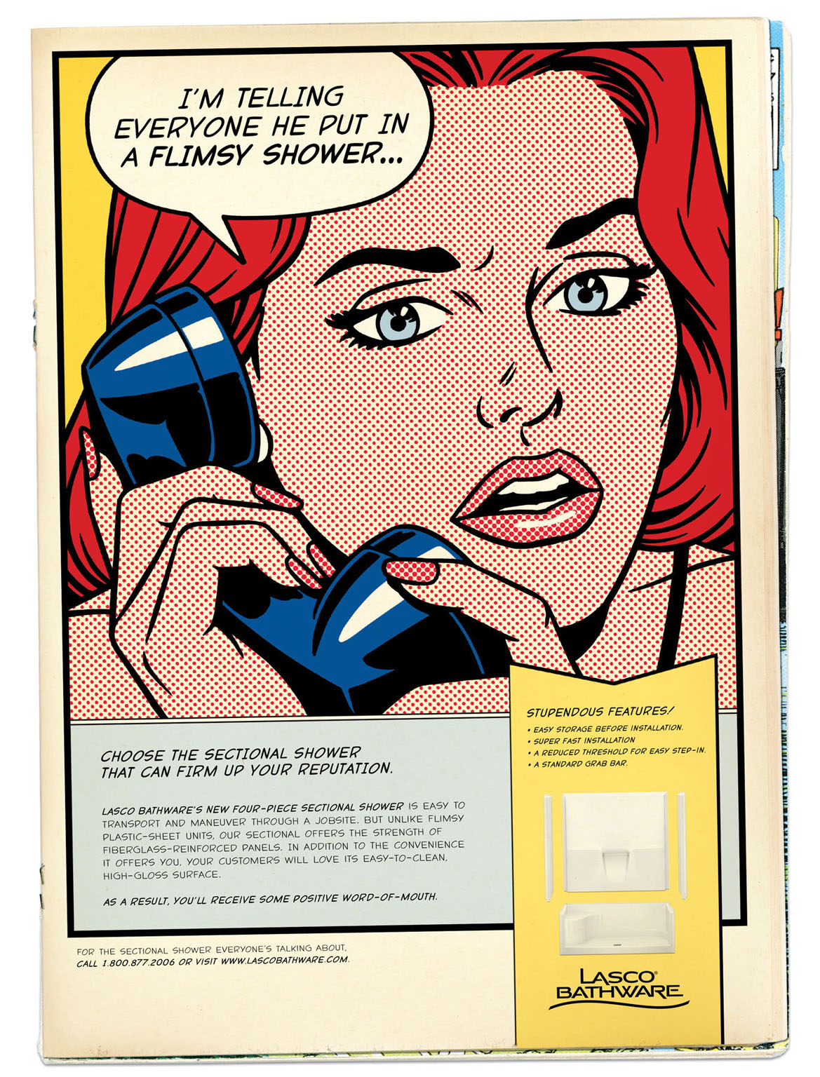 Magazine ad for Lasco Bathware
