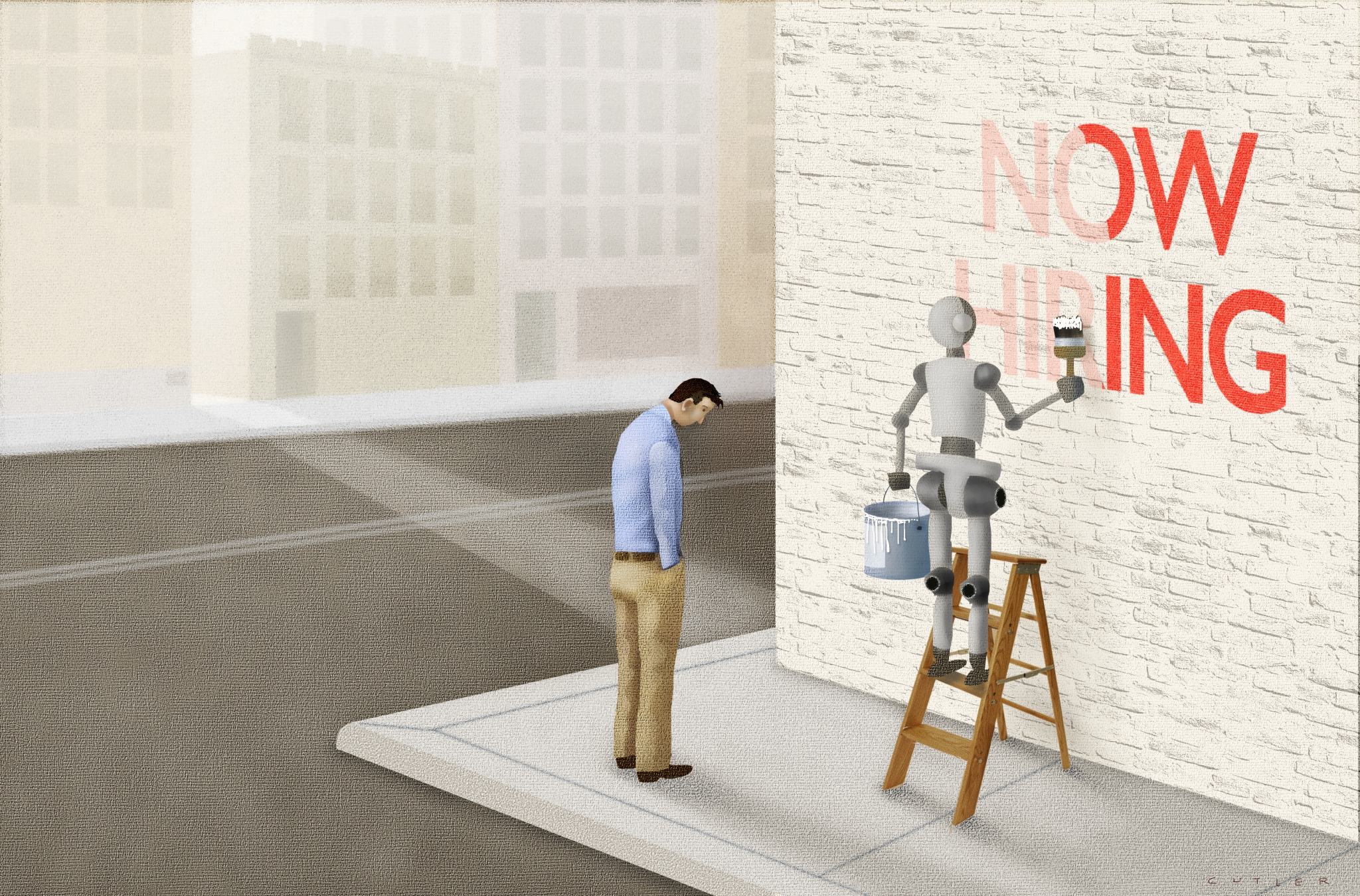 For article on AI's adverse impact on the job market
