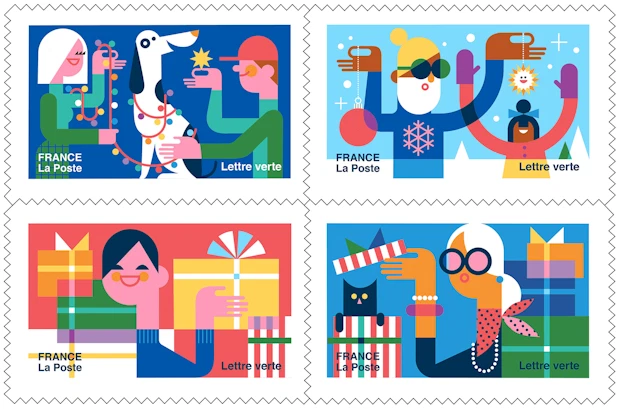  Holiday Stamps in France