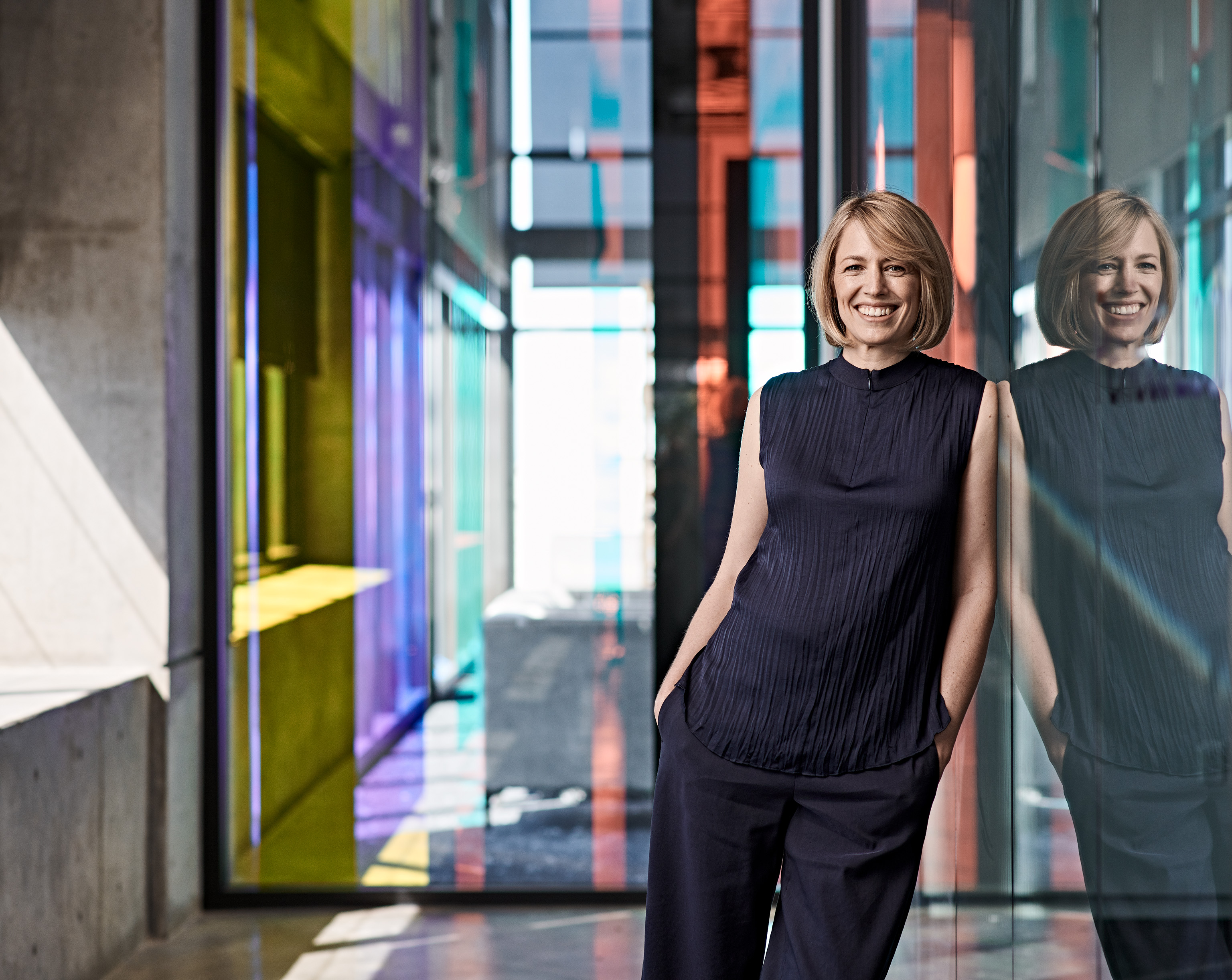 Portraits of Tik Tok interim CEO Vanessa Pappas in the company's headquarters, Culver City, CA, 3/22/21, by Ethan Pines.