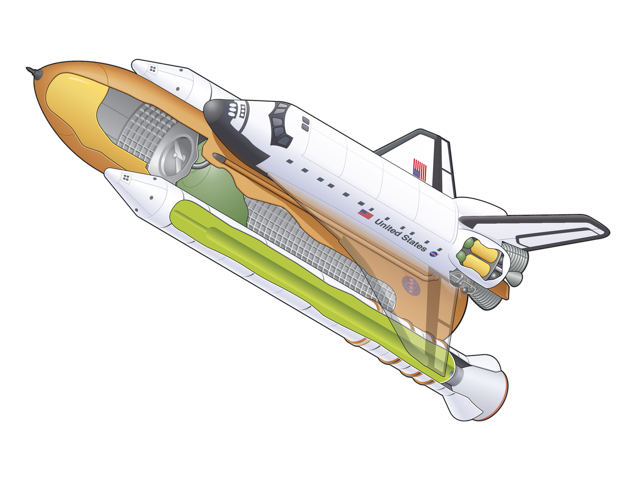 illustration created for book entitled "Master Engineer: Rockets".