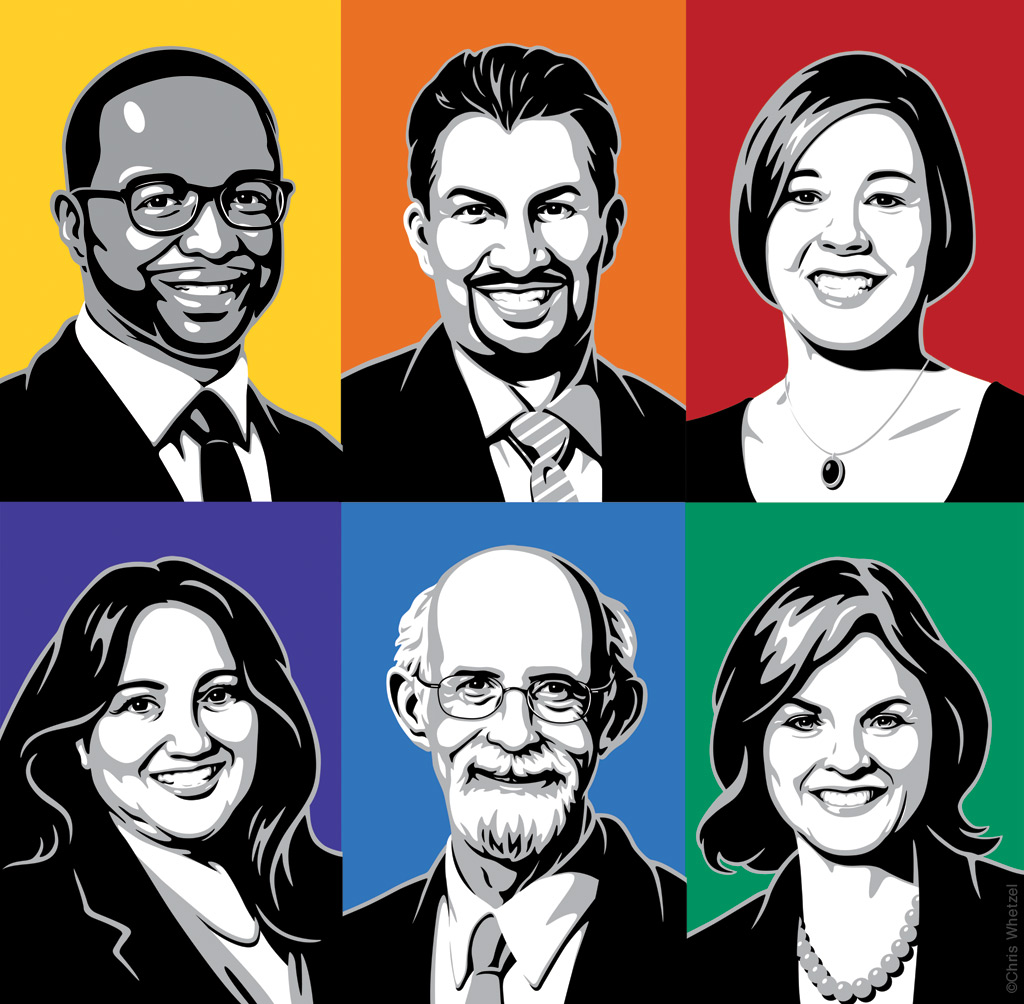 Portraits of new Denver council members
