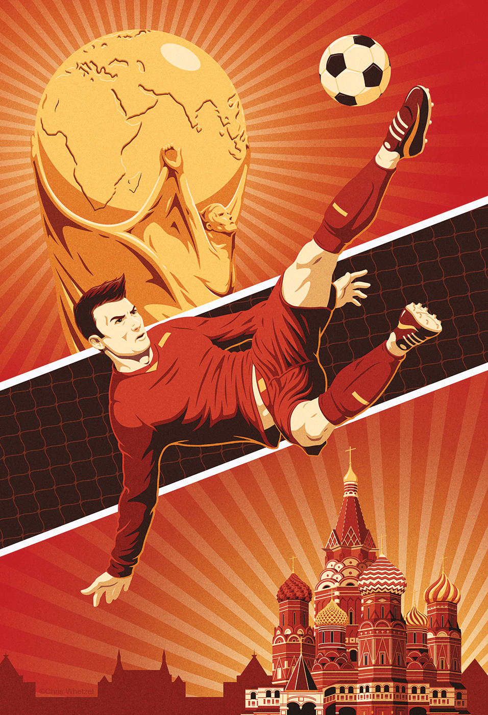Sports section cover covering the World Cup