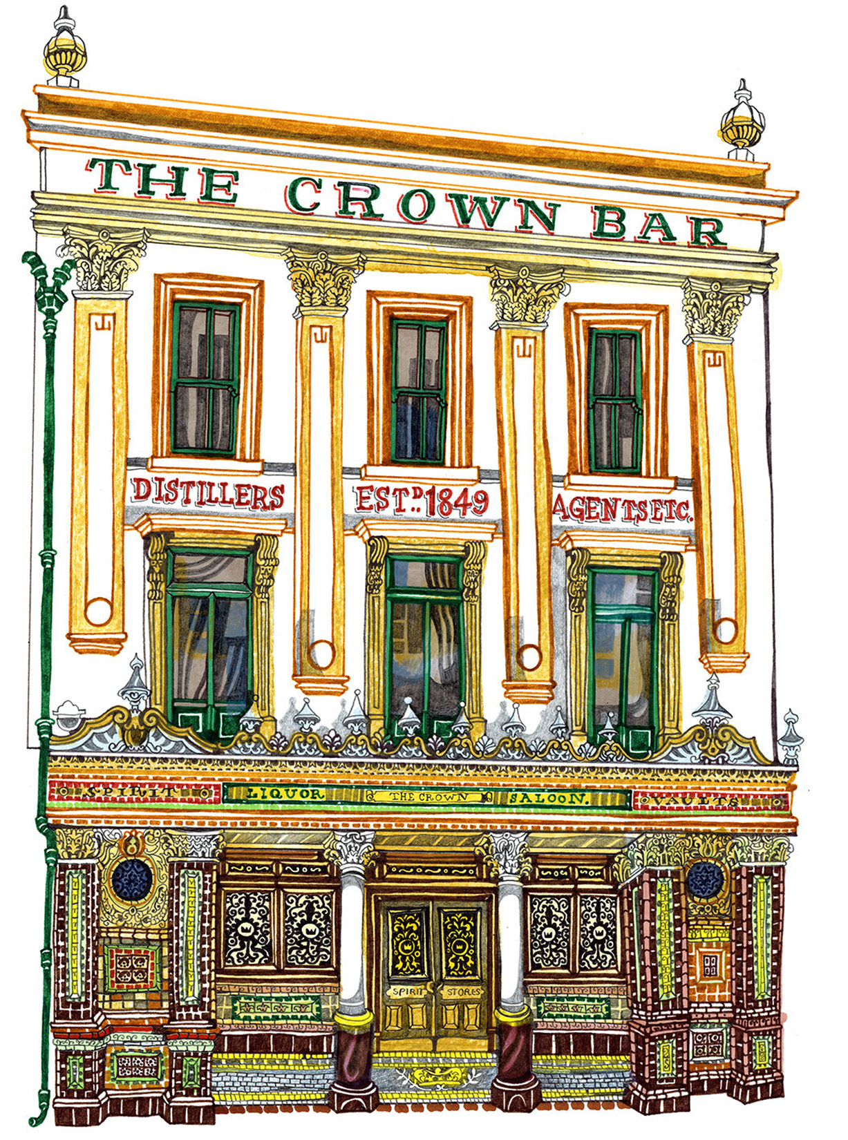 The Historic Crown Bar - Belfast, Ireland