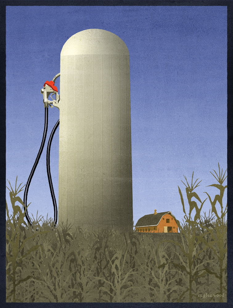 One of a series of illustrations about alternative fuels.