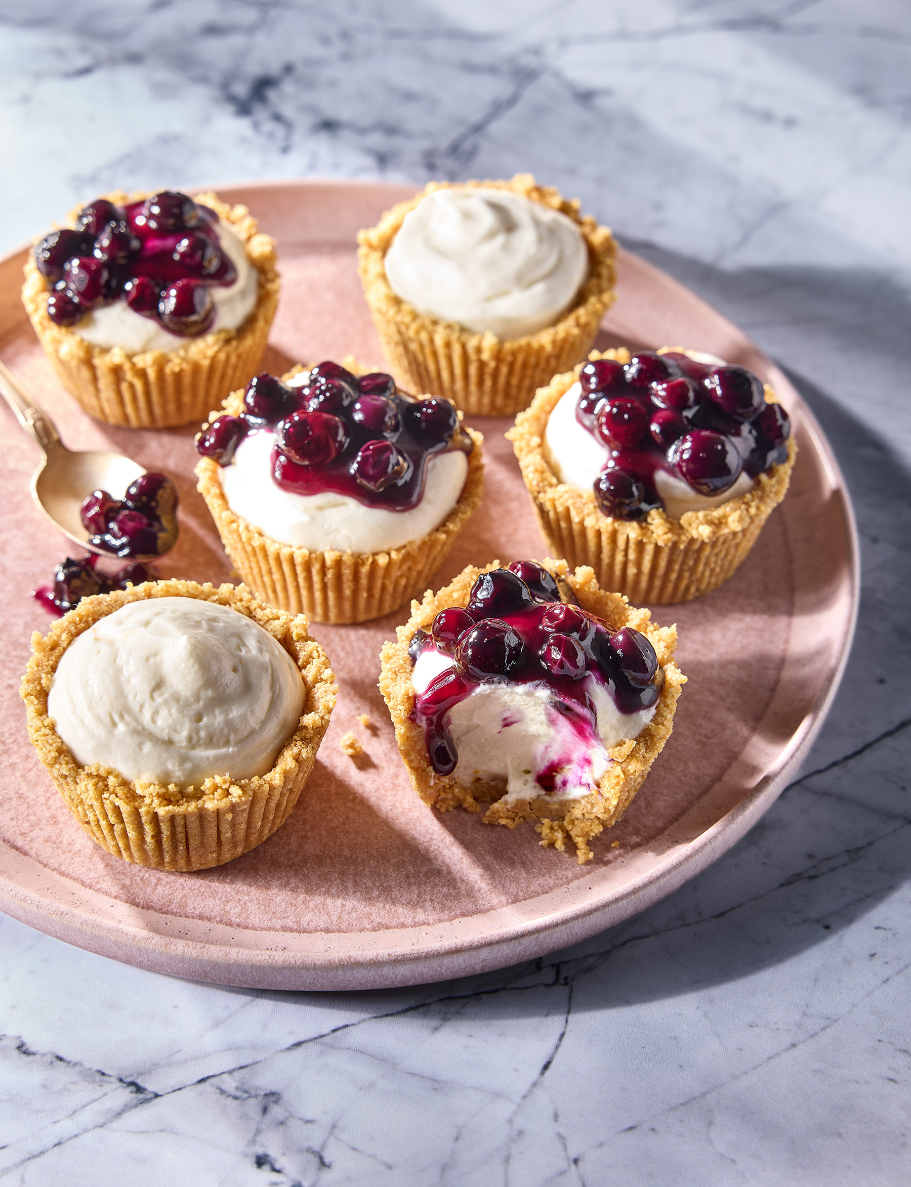 Mini Blueberry Cheesecake bites