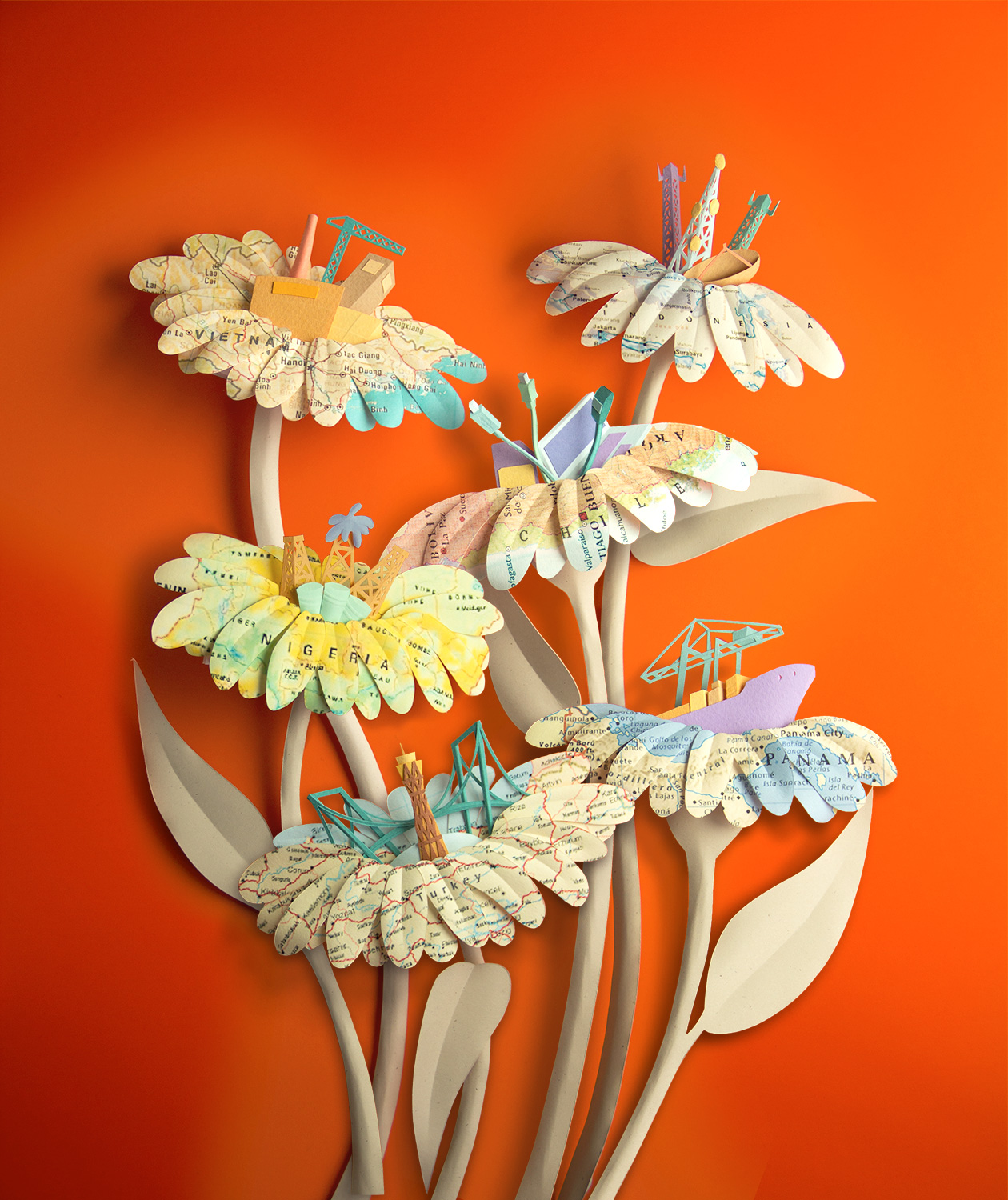 Map flowers - Markets to Watch
