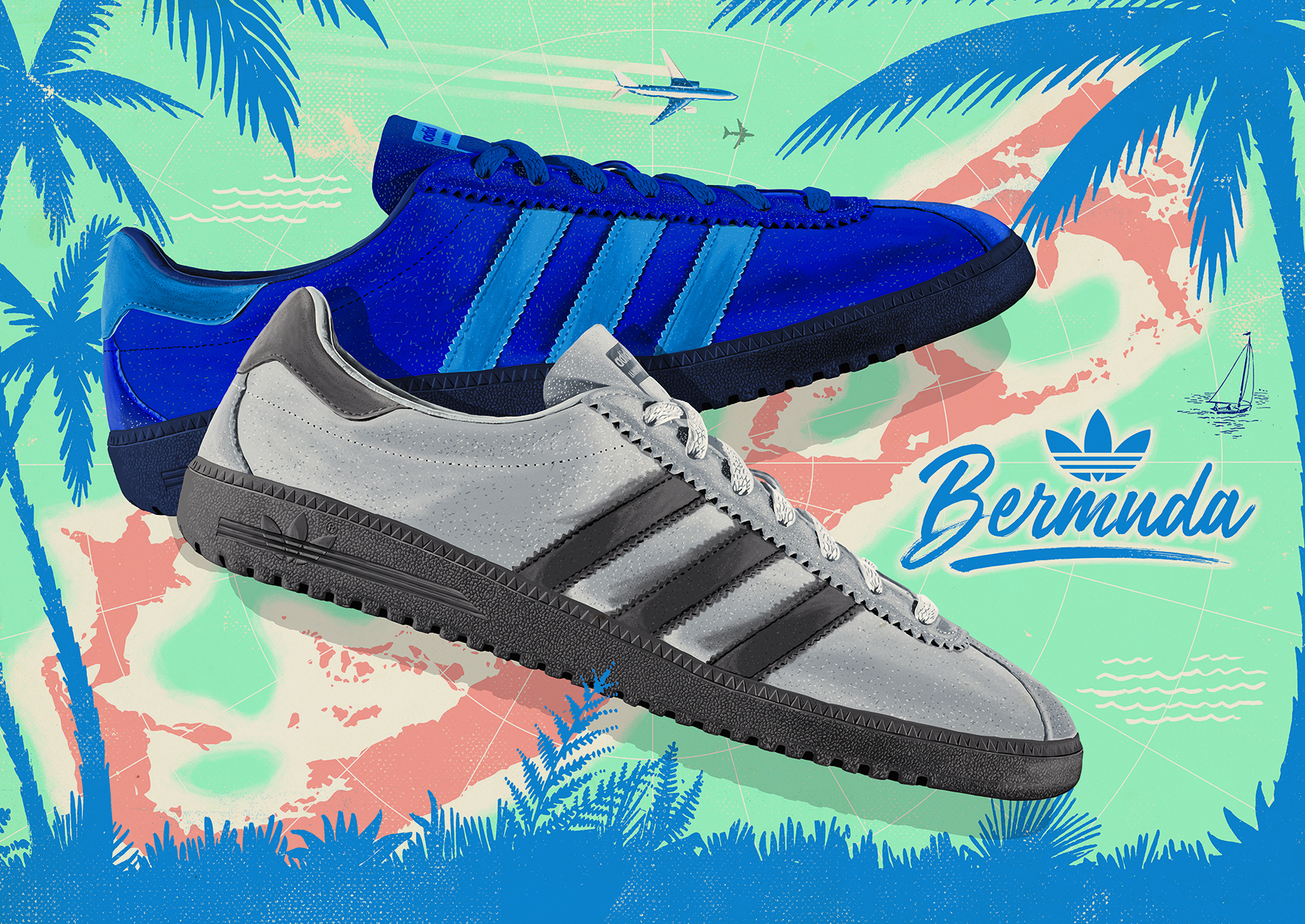 Product illustration of Bermuda tennis shoes.