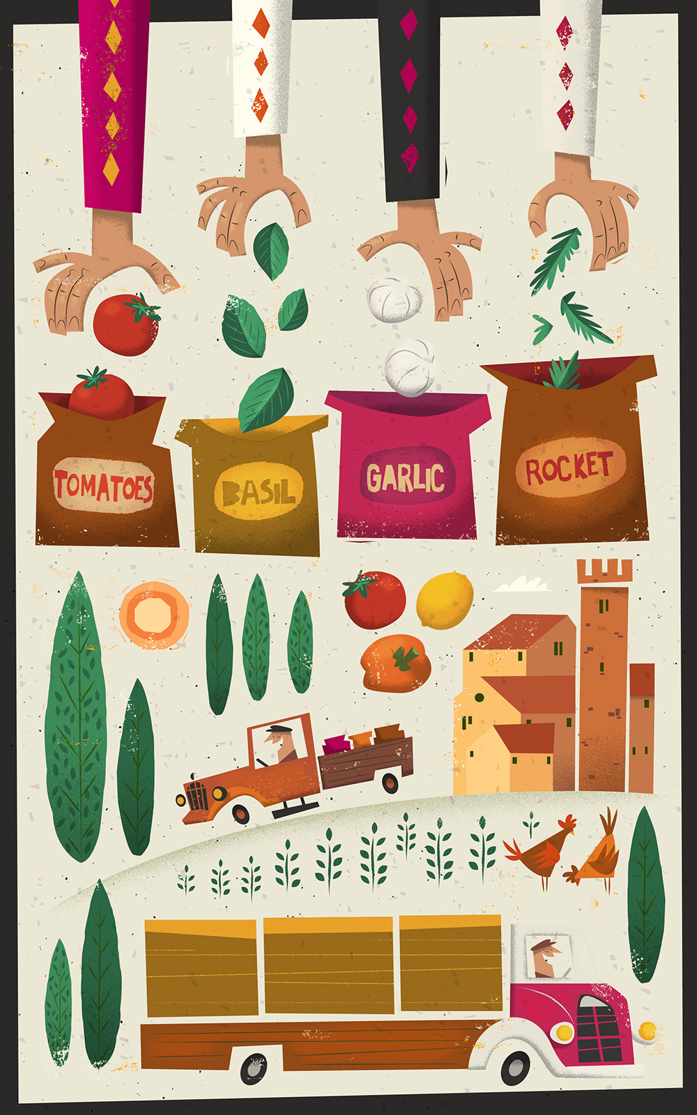 illustrated menu