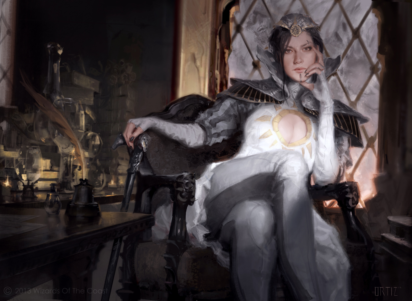 magic, magical, fantasy, realistic, woman, female, heroine, magical objects, 