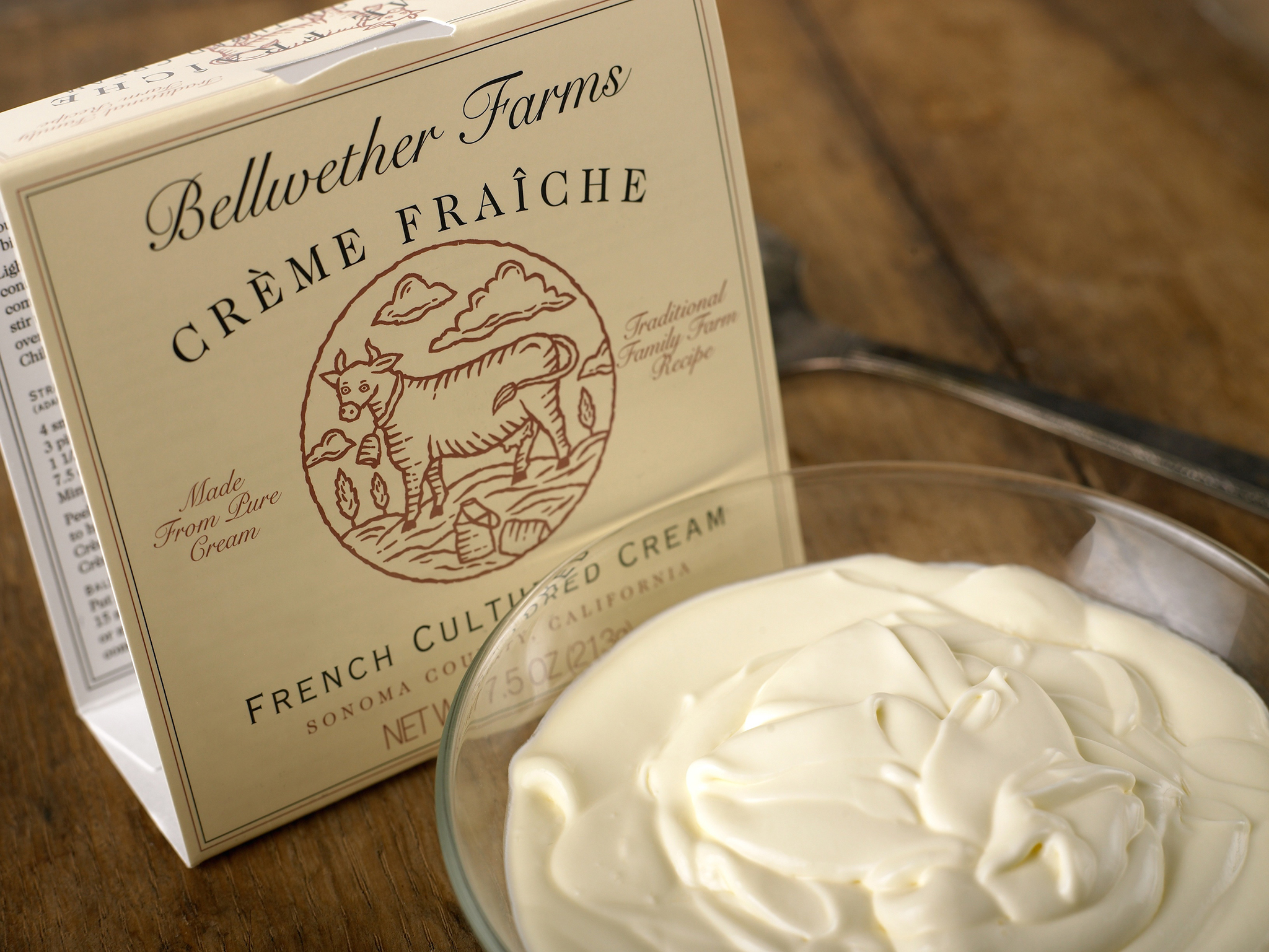 Folk art woodcut style to look like early American primers. Bellwether Farms line of artisan cheeses, creams and yogurts. Gold medal from GRAPHIS for branding.