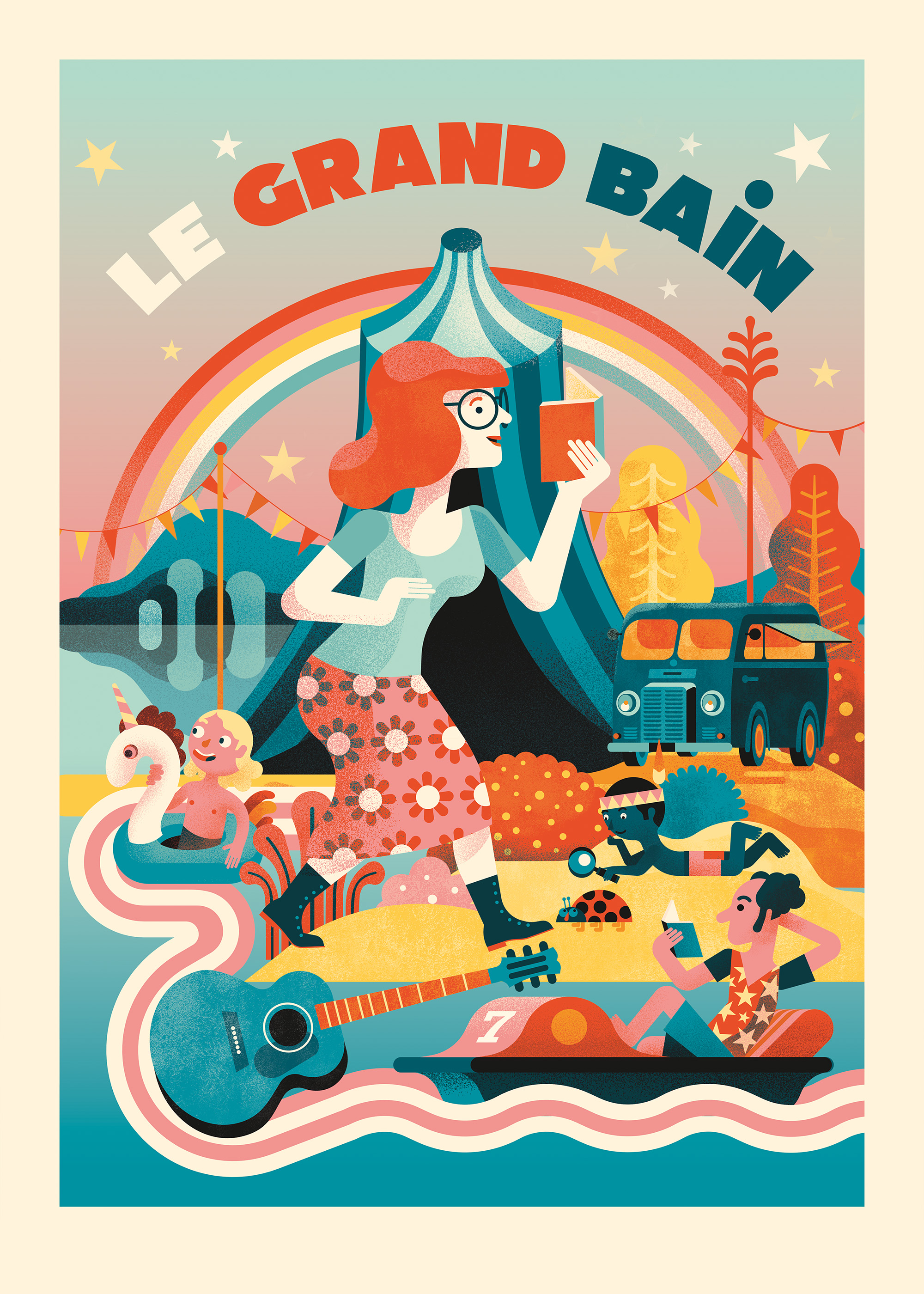 Poster for Le Grand Bain event by the Theatre Le Sillon