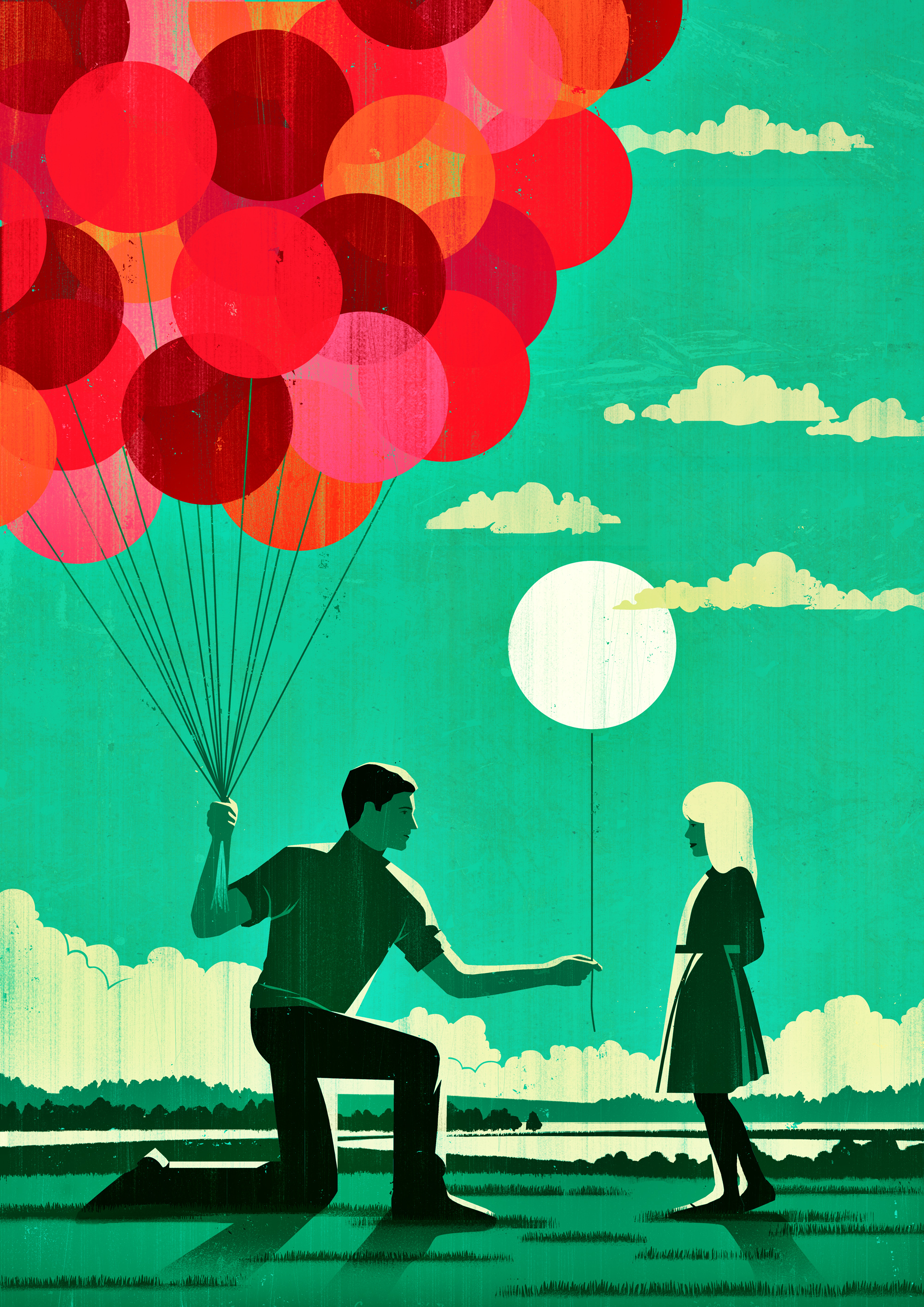 Full-page illustration for Modern Philosophy magazine