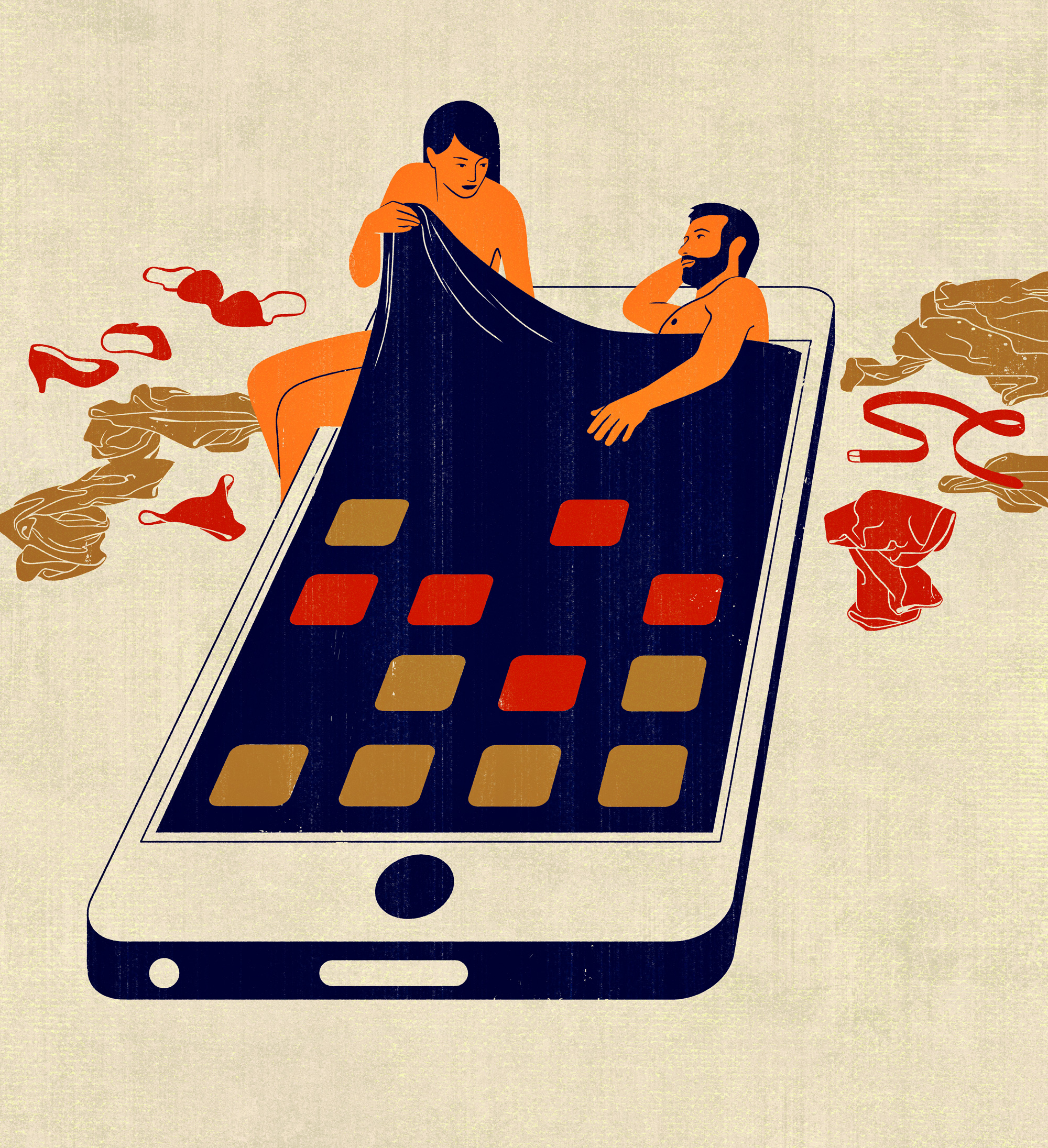 Your spouse is cheating on you, on his phone, right now. For Vanity Fair (Italy)