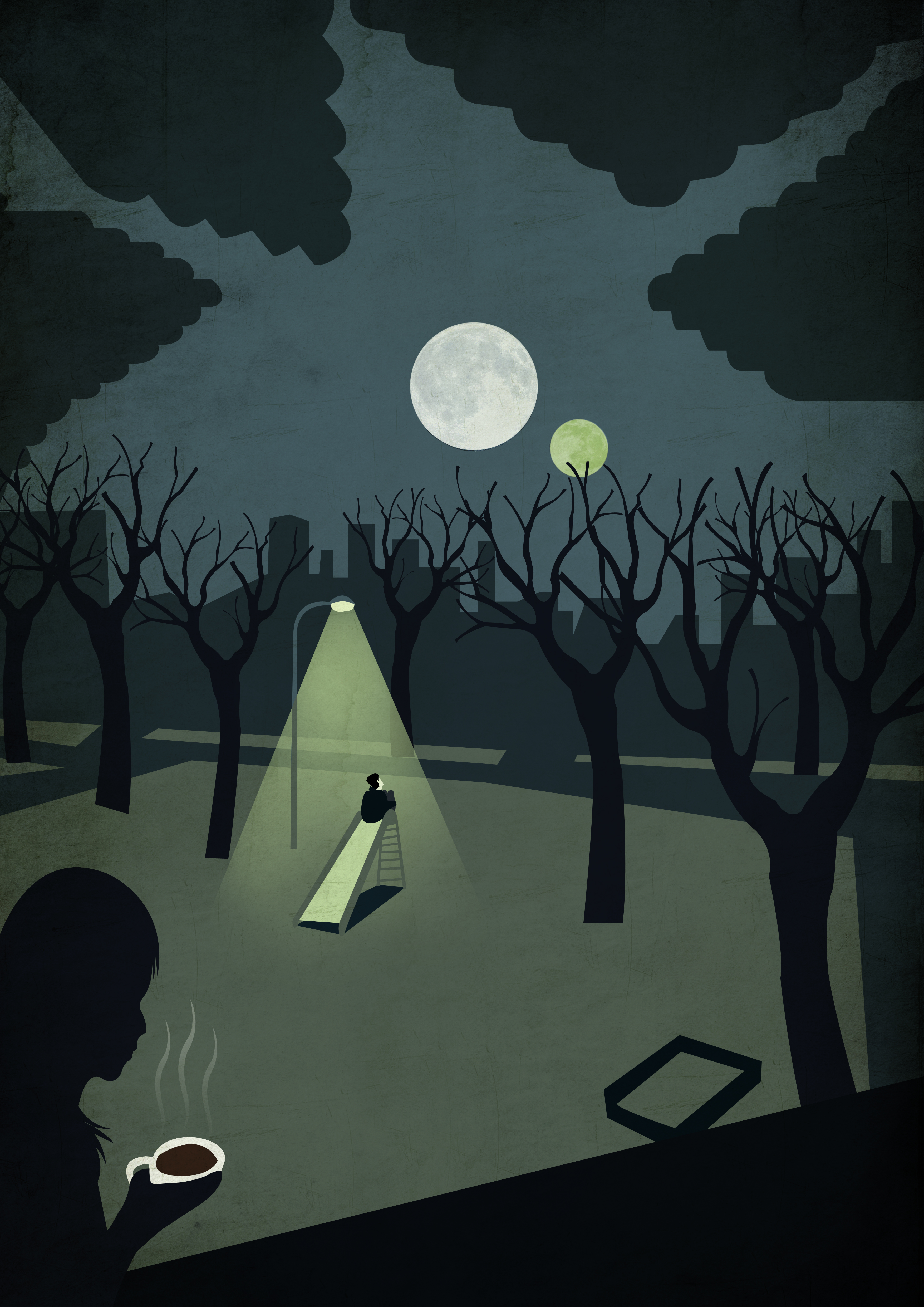Inspired by Murakami Aruki's novel "1Q84".