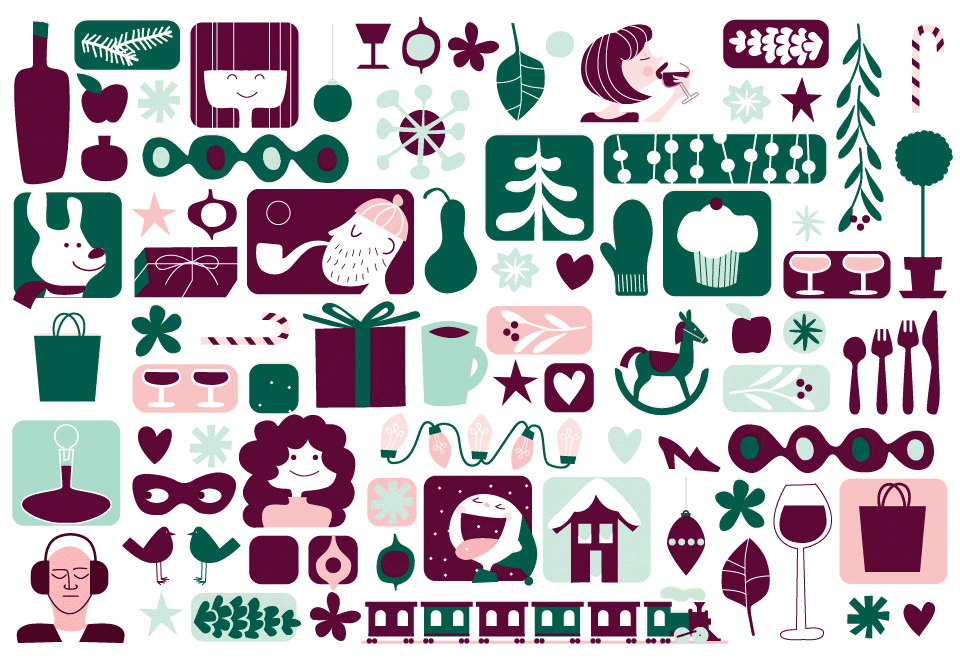 Festive Christmas Holiday pattern