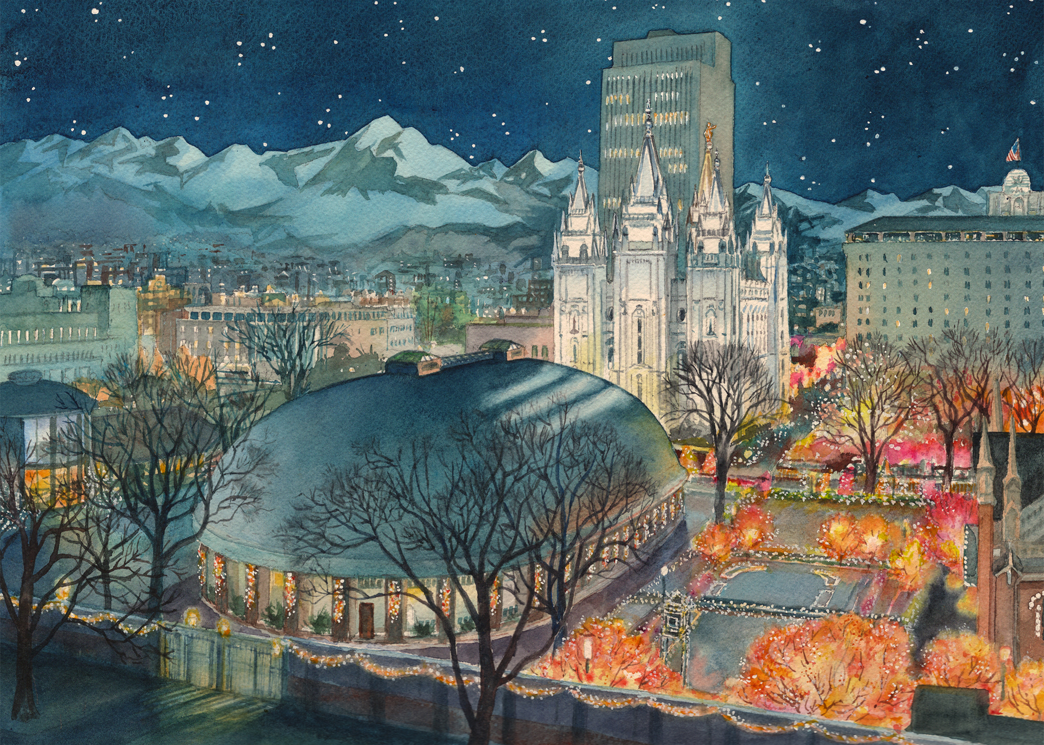 Christmas Card for the Mormon Tabernacle Choir.