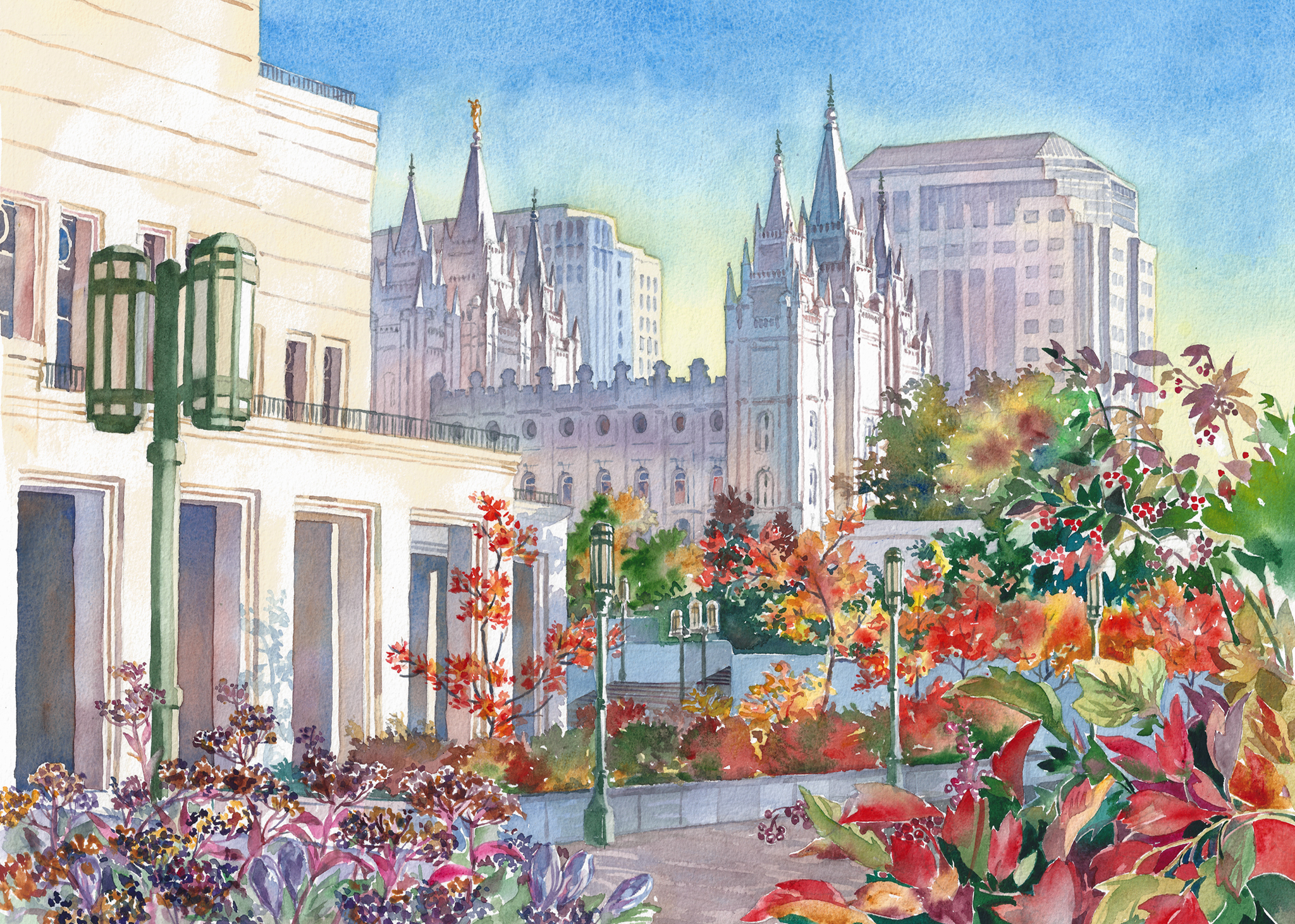 Temple Square Series, Gardens.