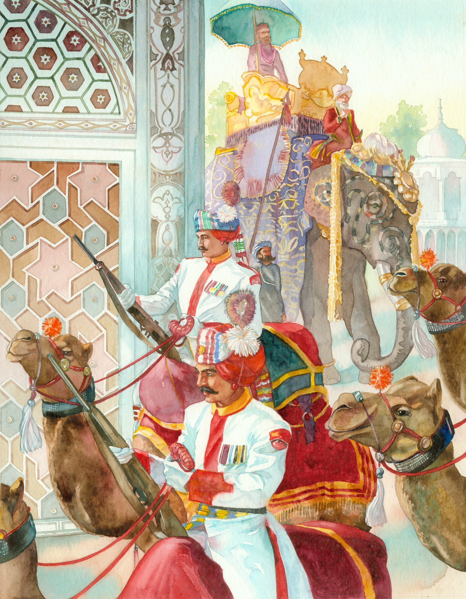 Jungle Books - Camel and elephant parade.