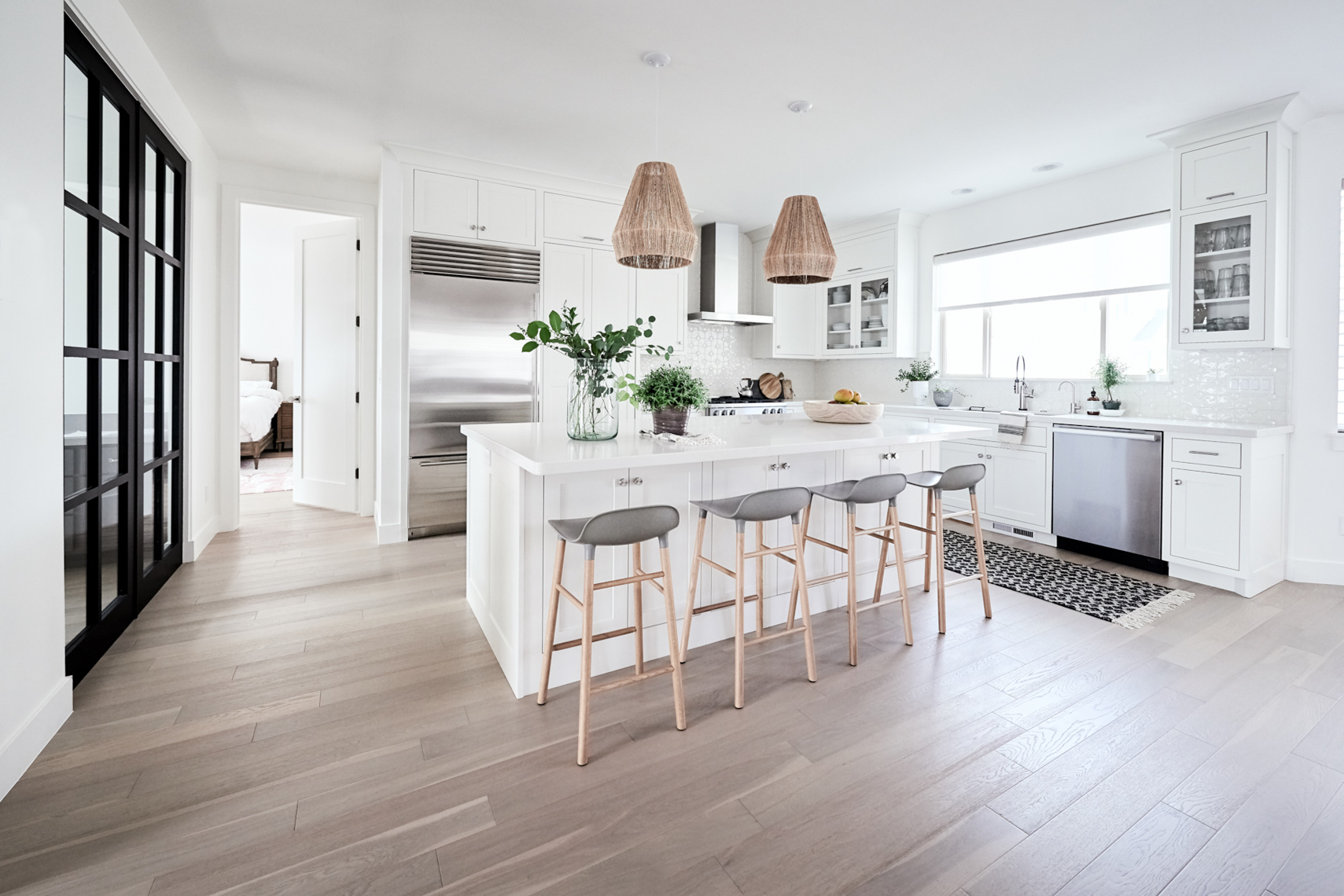 Commissioned work of a residential kitchen remodel for an interior designer. Photoshoot designed to capture the elegant design, which was planned around allowing more natural light within the room and a brighter and more modern design. Inspired by Scandinavian Design and Living Spaces. 