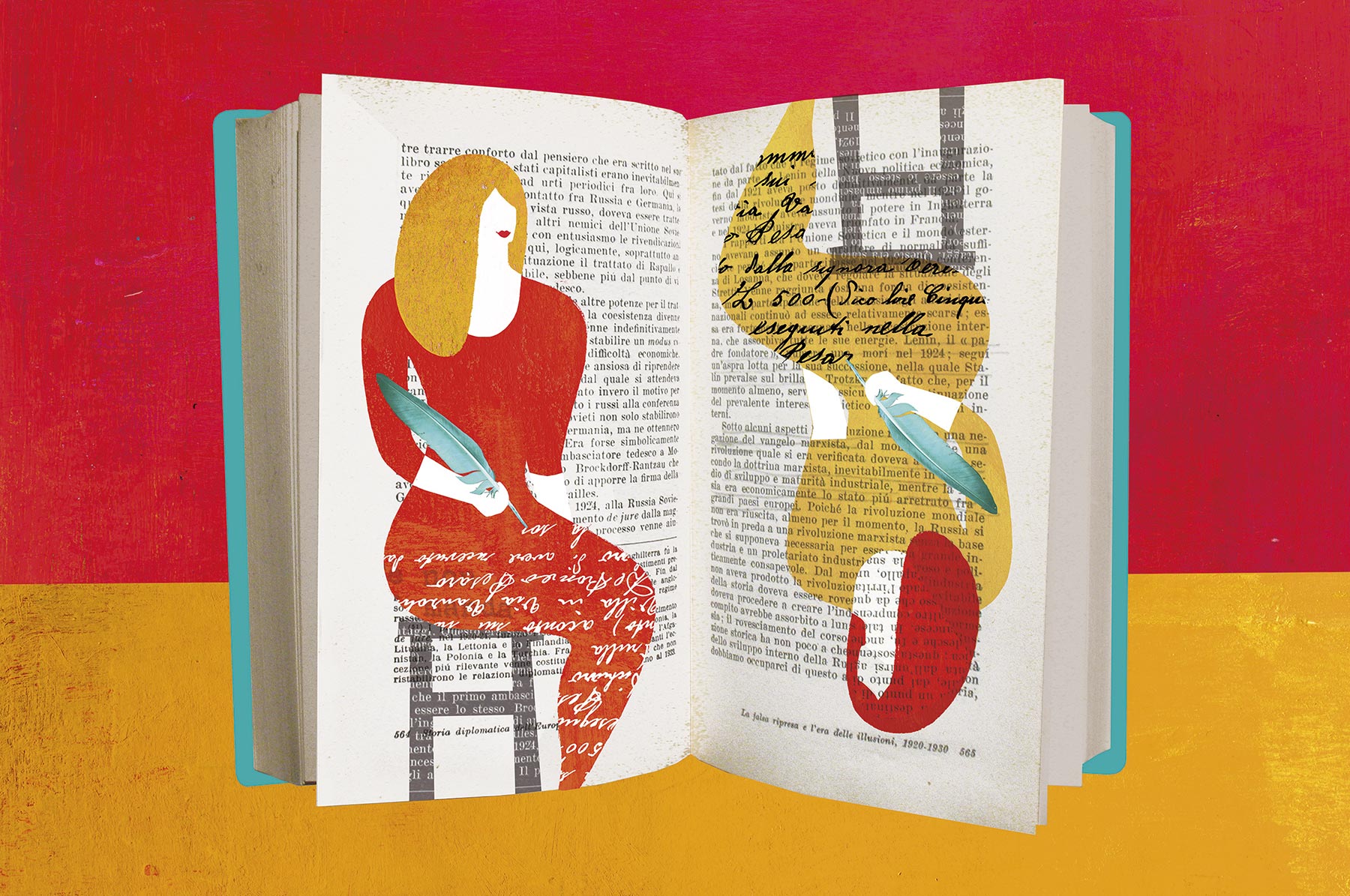 Pelerin Magazine: Women Writers
Illustration by Anna Godeassi