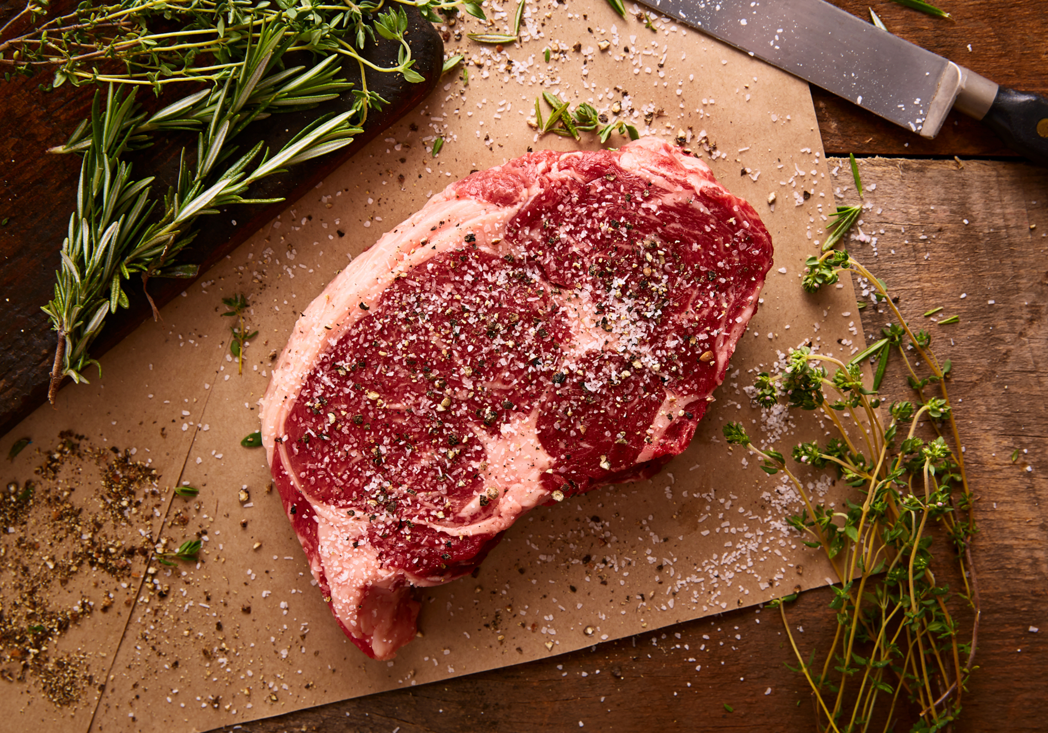 Rib Eye and Herbs