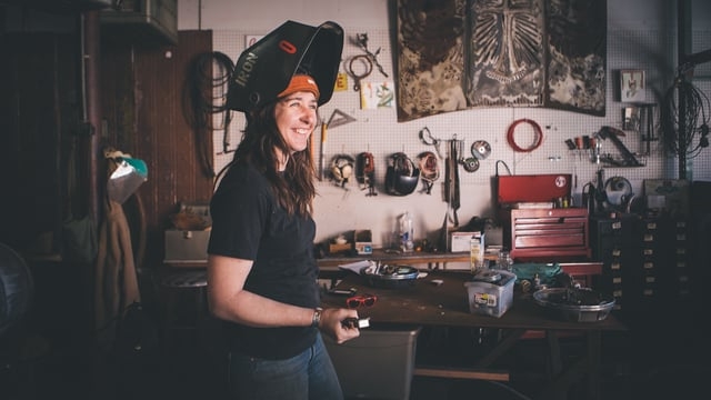 Using recycled materials whenever possible, local welder and entrepreneur Ellie Shepley handcrafts art and custom-made pieces out of metal for both residential and commercial clients. Located in South City in St. Louis, MO, she is truly an artist dedicated to her passion. <br />
<br />
More About 