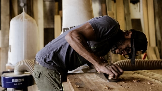 St. Louis furniture builder Jermain Todd crafts beautiful industrial pieces in his studio at a converted brewery space.<br />
<br />
More About The Spotlight Series:<br />
We feel a kinship with those who let a passion for their work guide their lives. The Spotlight Series is a collection of pers