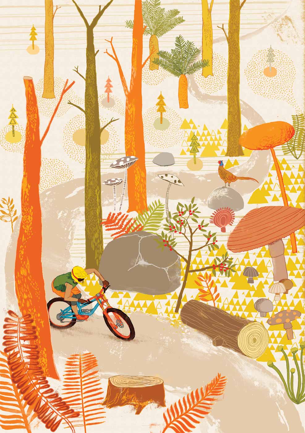 cycle poster local woodland