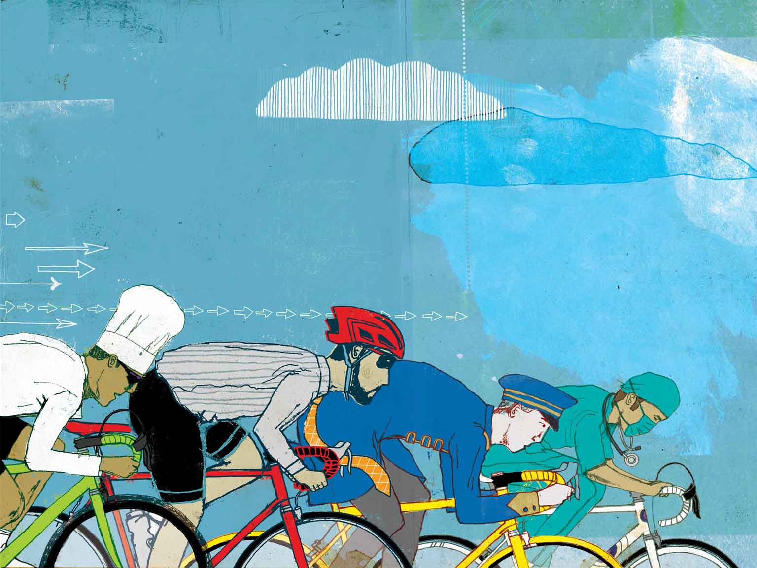 Illustration for Grand Fondo magazine