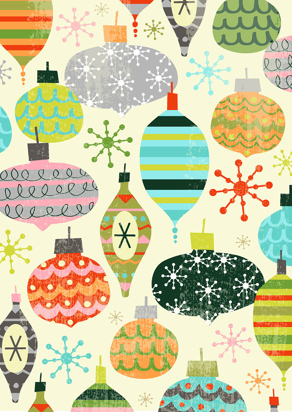 Holiday pattern design developed for packaging.