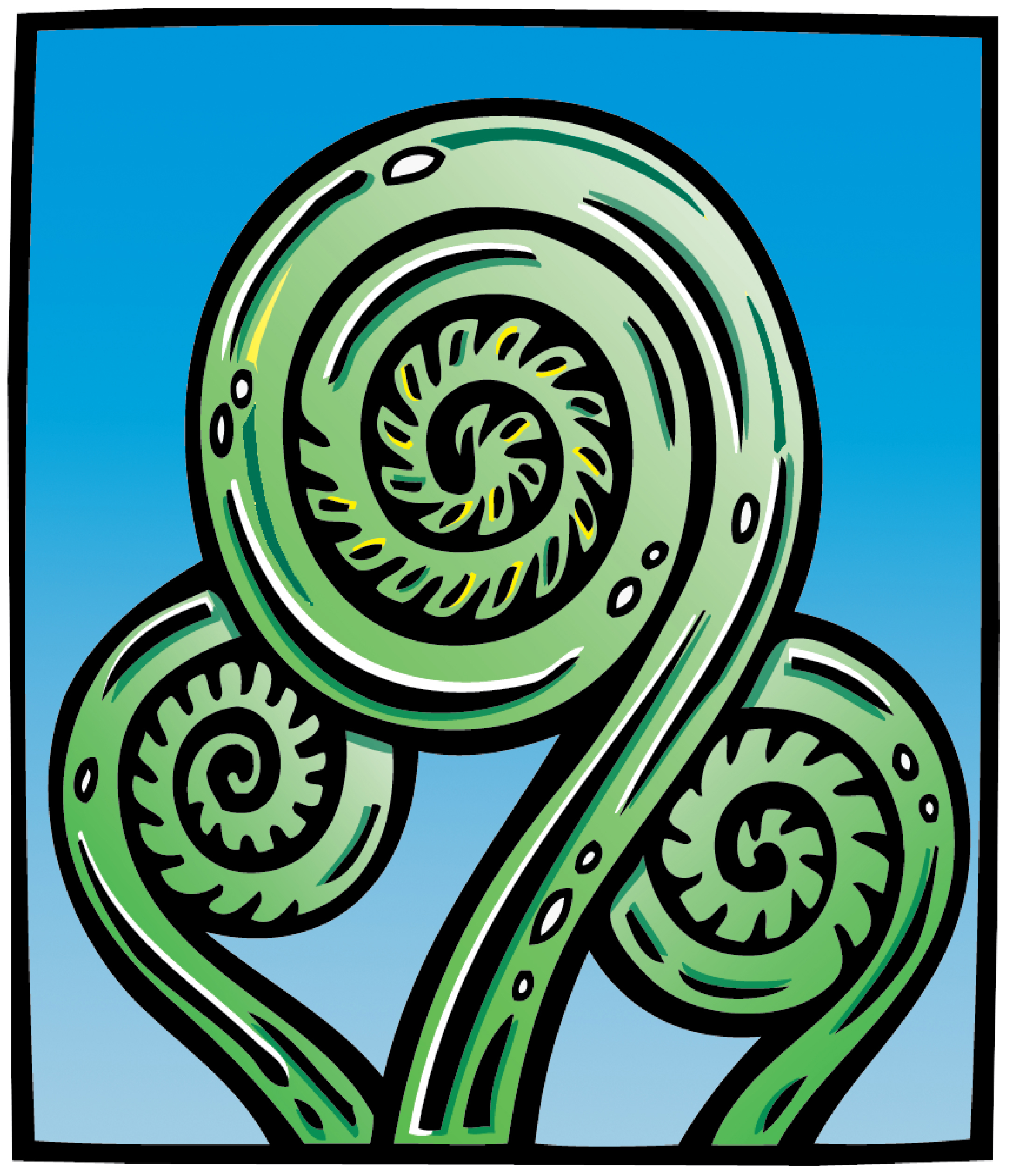 illustration for Green Prints quarterly