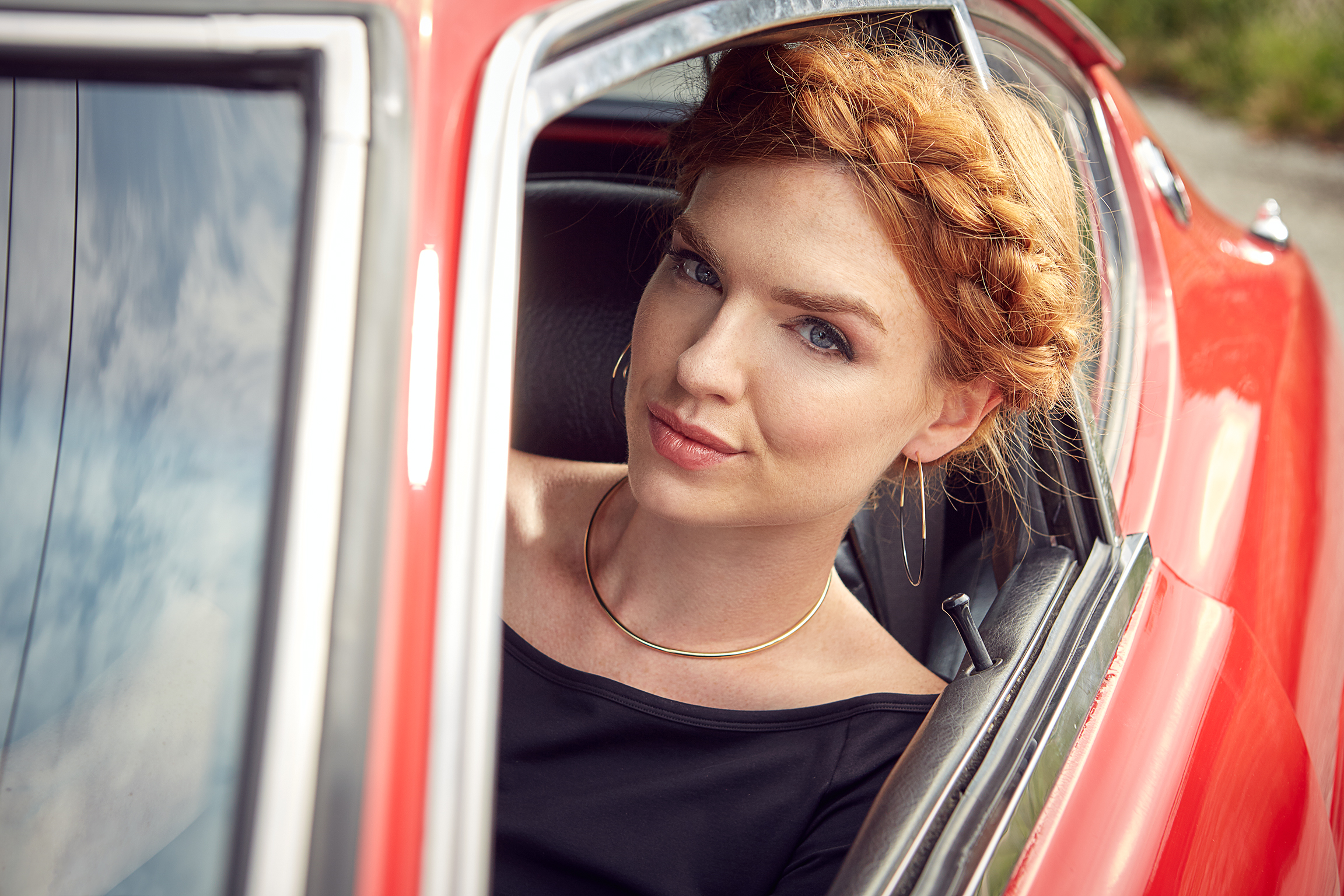 Portrait in Car