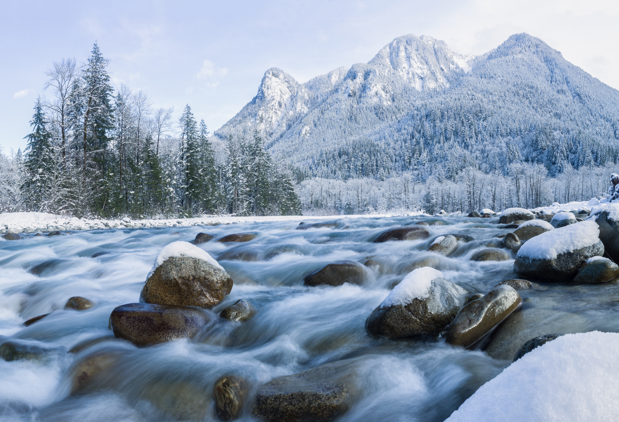 Upper Skykomish river landscape