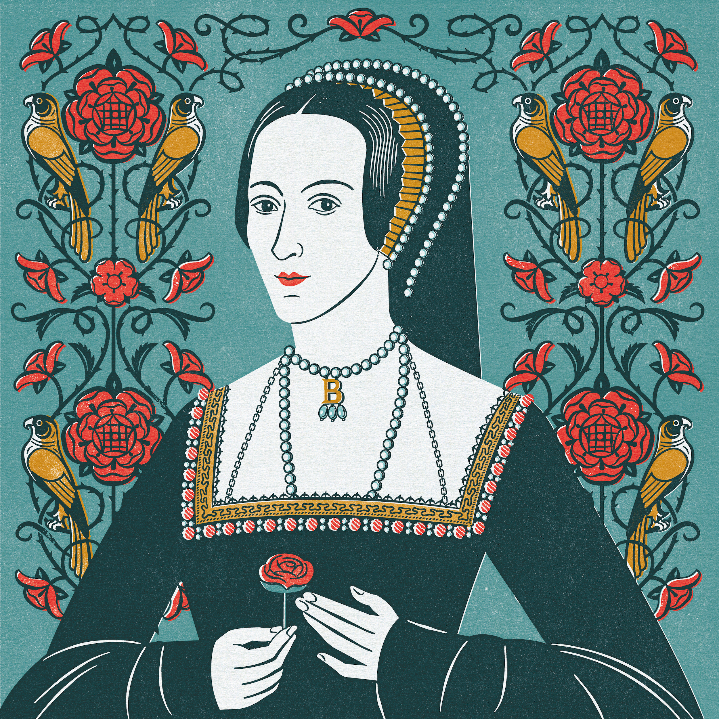Portrait of Anne Boleyn. 