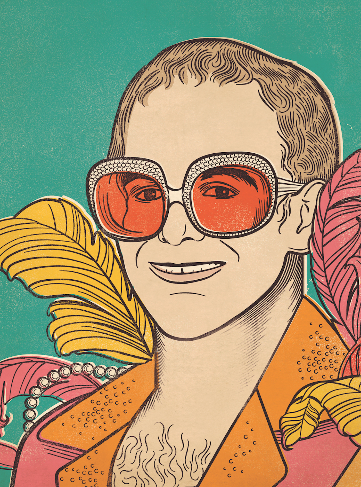 Editorial portrait of Sir Elton John