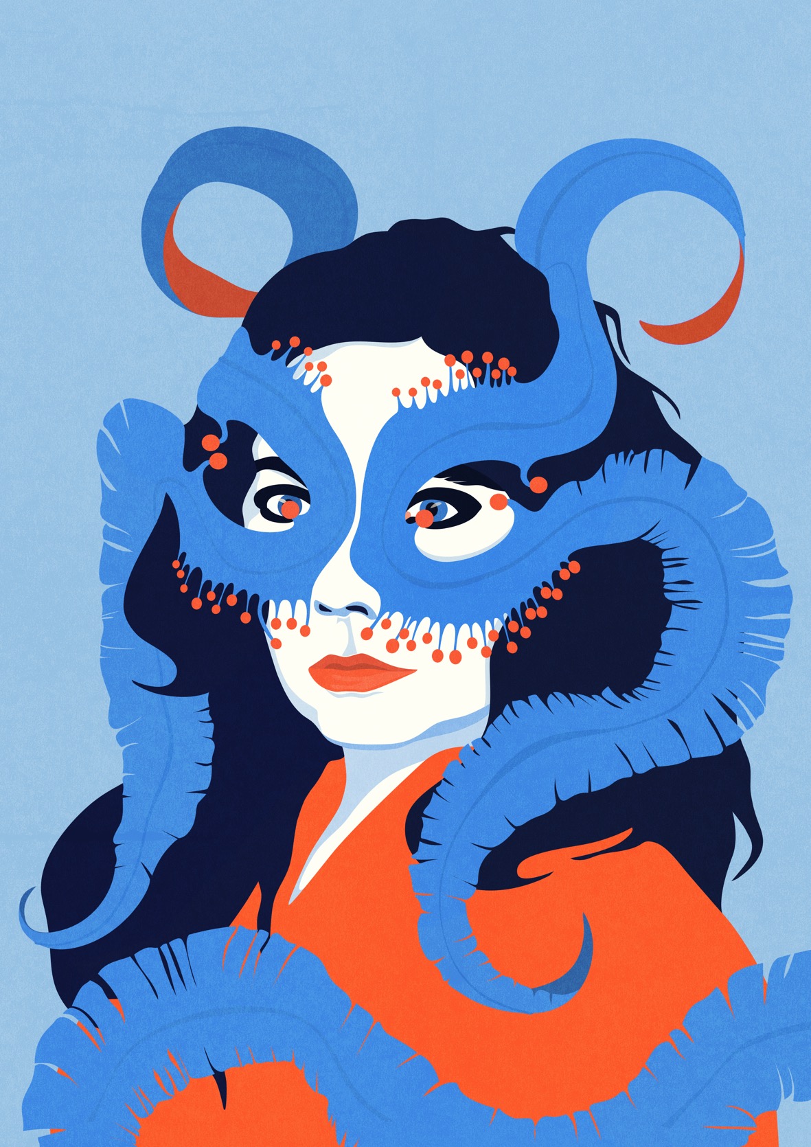 Portrait of musician Bjork