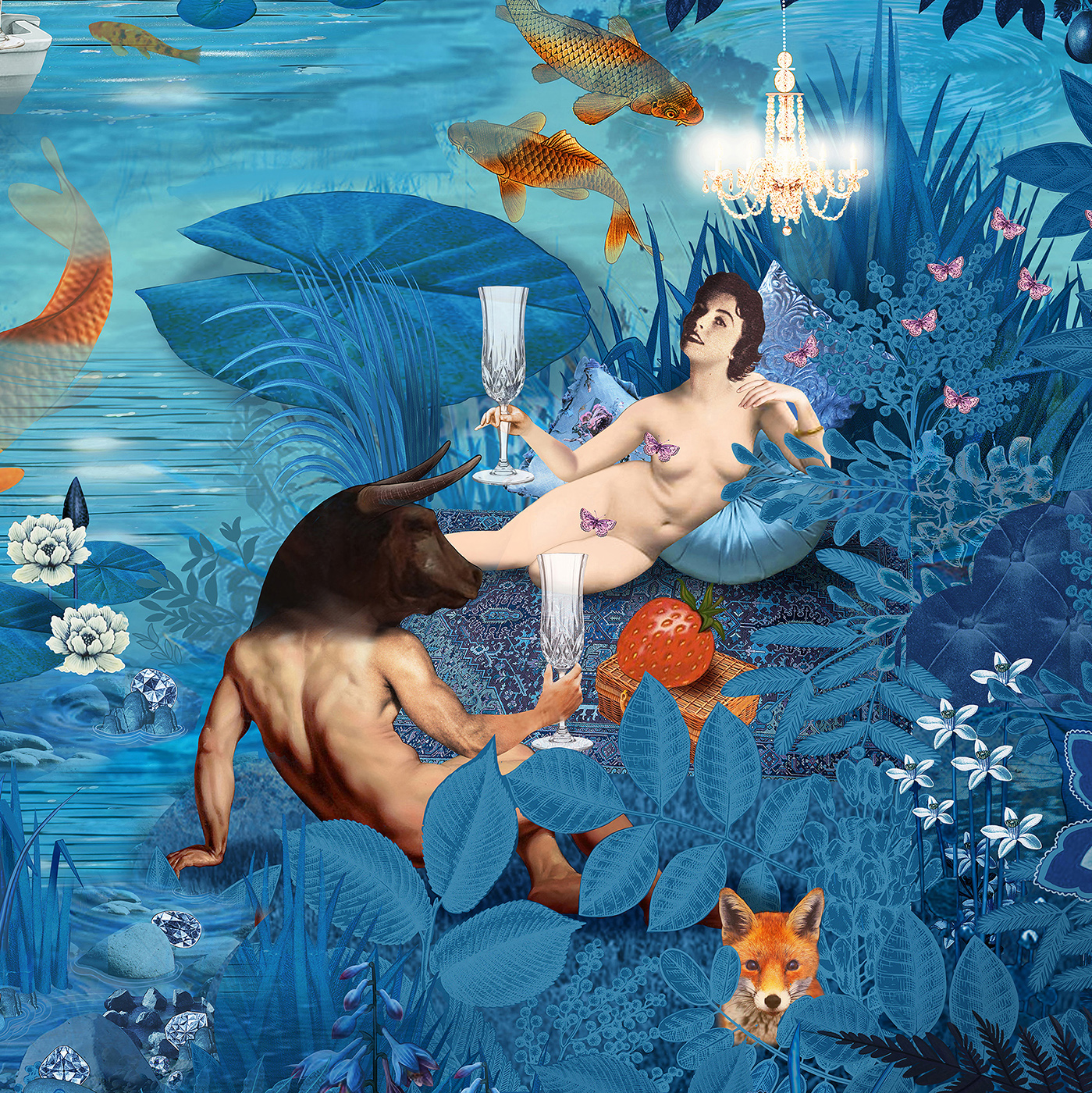 A mythical picnic at the edge of the Lilypond