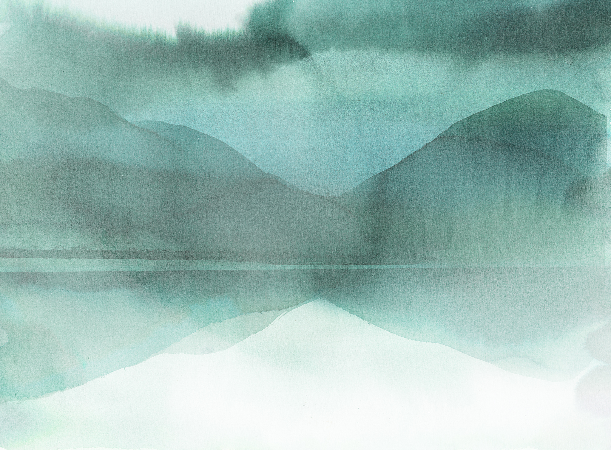  into the wild, water reflecting sky, mountain lake