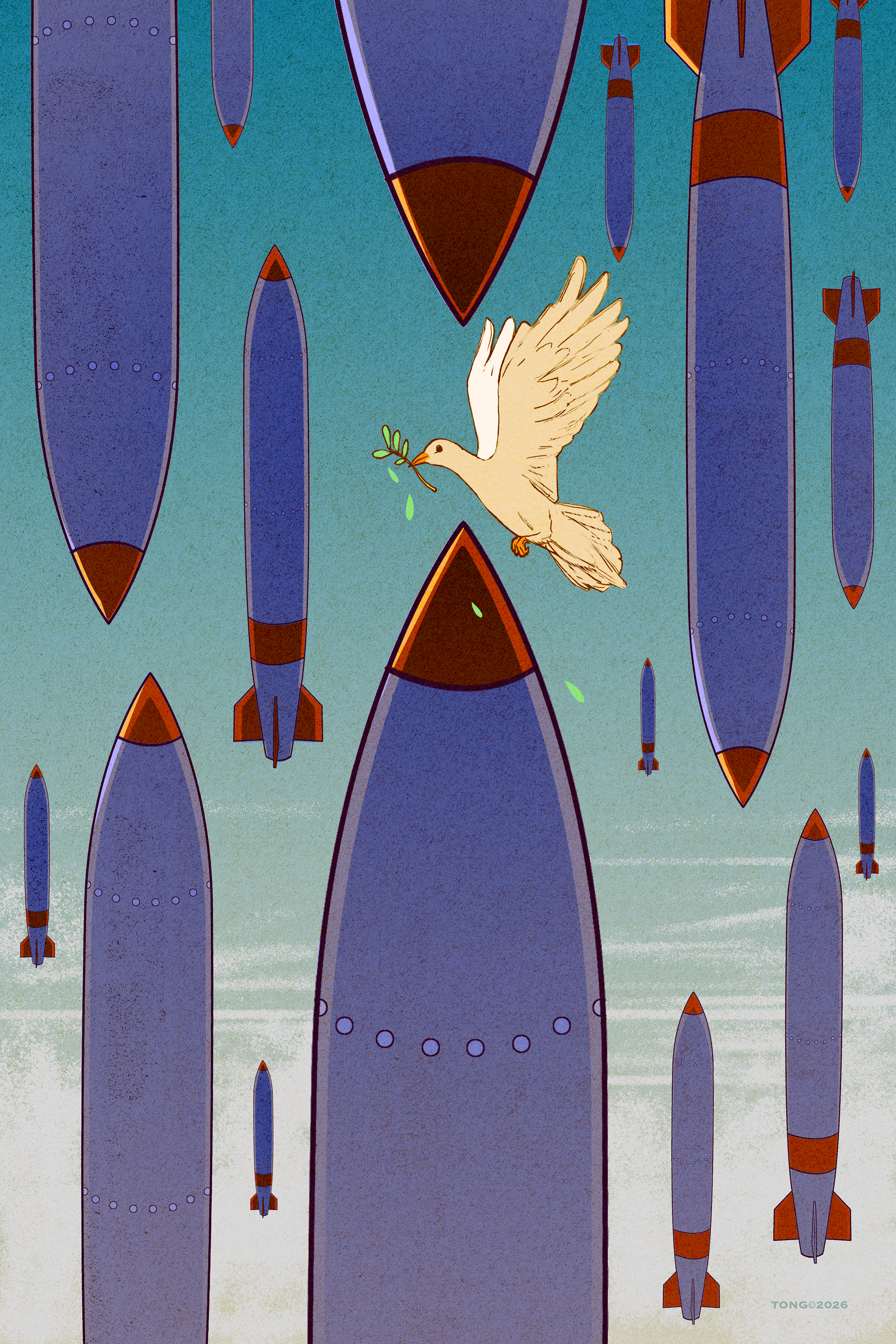 Peace vs. War.