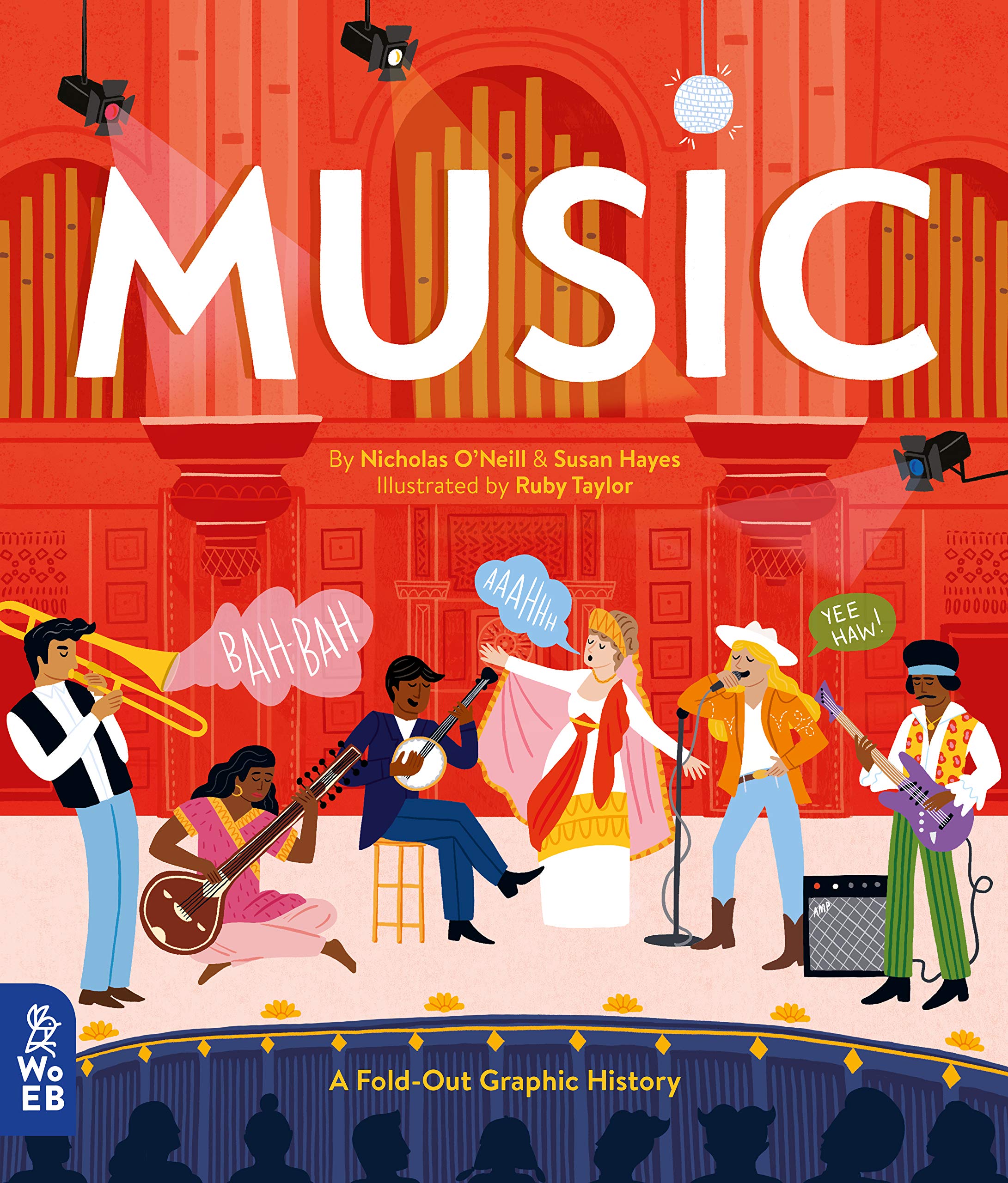 Music, A fold-out graphic history 
Fully illustrated children book