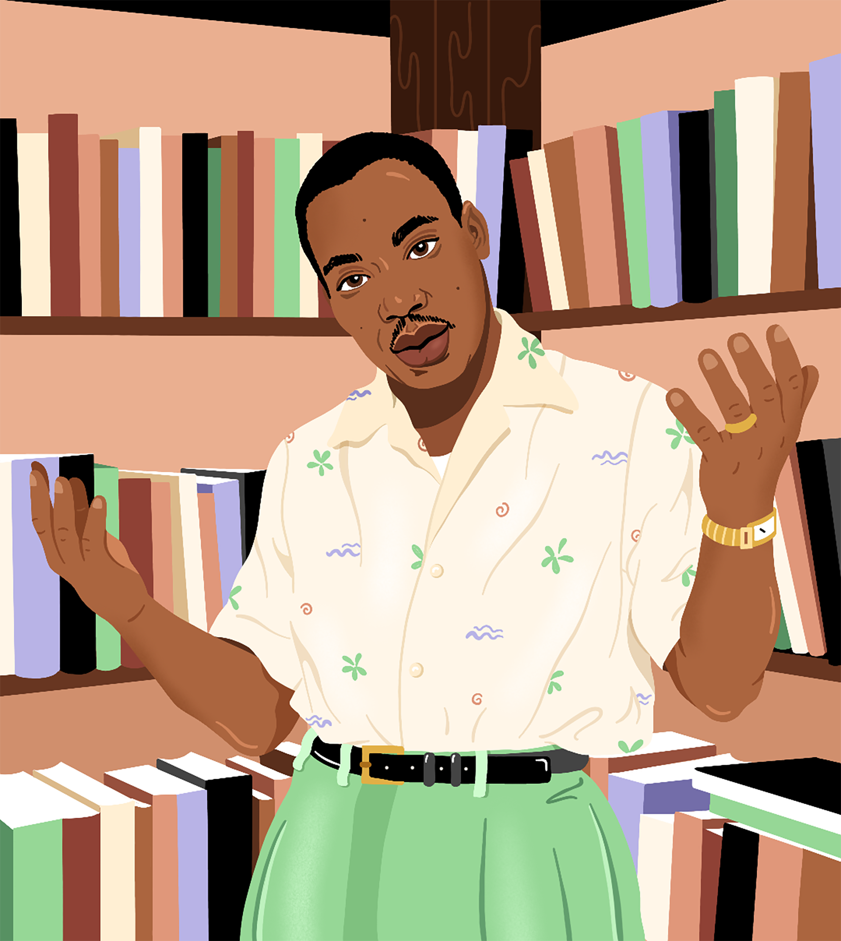 personal illustration of Martin Luther King for MLK Day